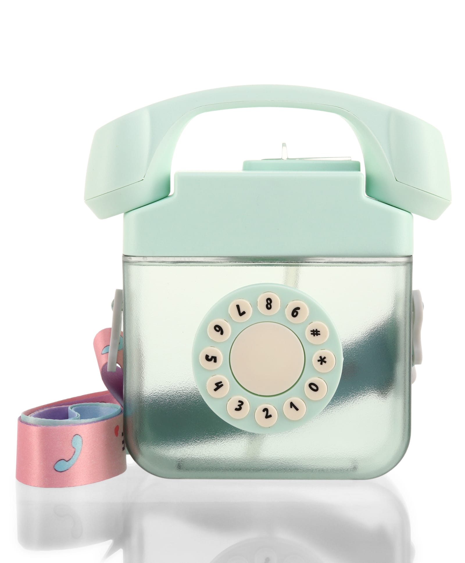fab n funky Retro Dial Design Kids Water Bottle 400 ml - Green| BPA Free Leak-Resistant Freezer Safe Sipper Bottle with Straw & Adjustable Strap| Lightweight School Bottle for Boys & Girls-picture-19
