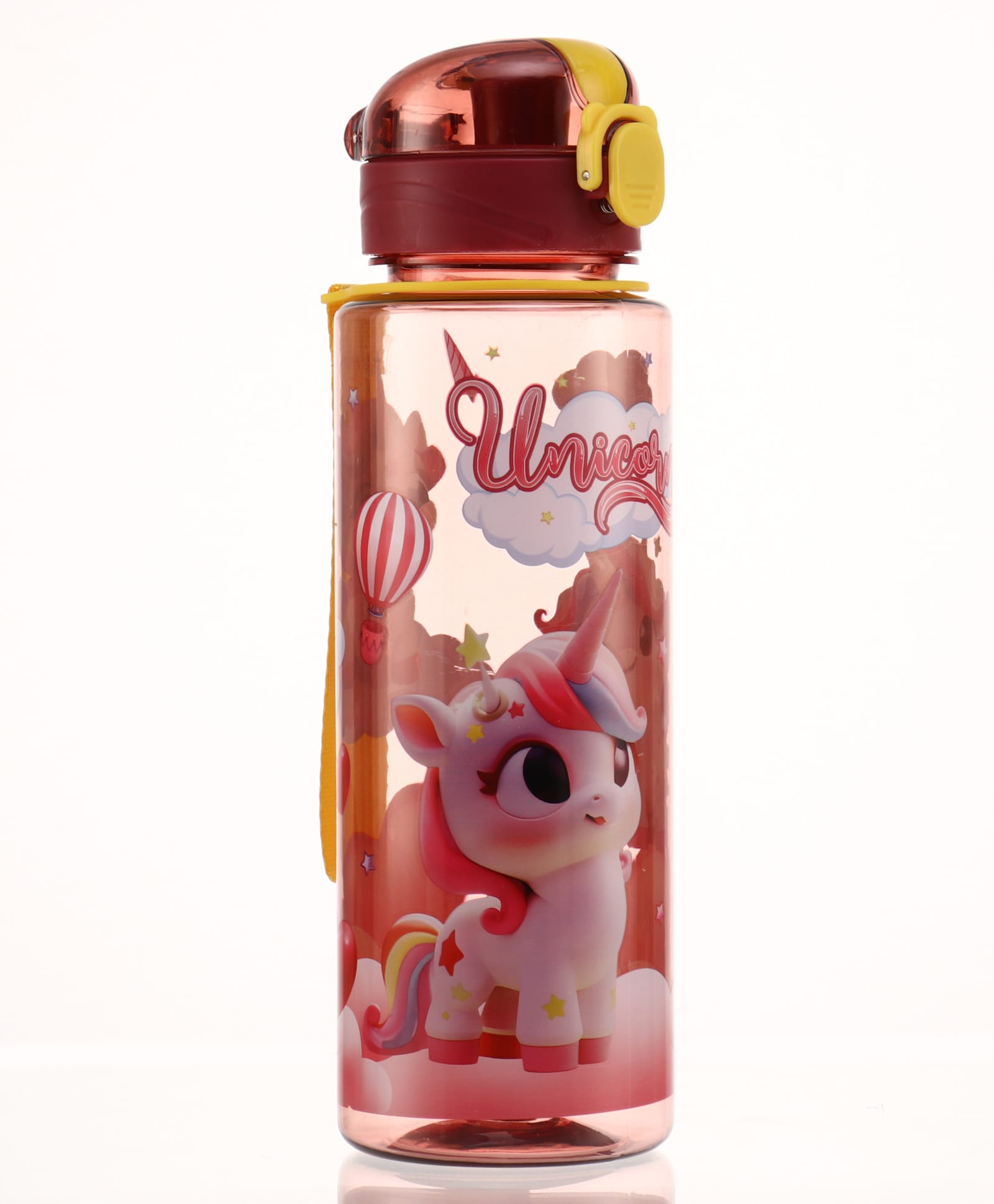 Unicorn Kids Sipper Bottle 700 ml - Pink| BPA-Free| Leak Proof Water Bottle for Travel & Sports| Easy Flip Cap with Lock| Freezer Safe| School Bottle for Boys & Girls-image-17
