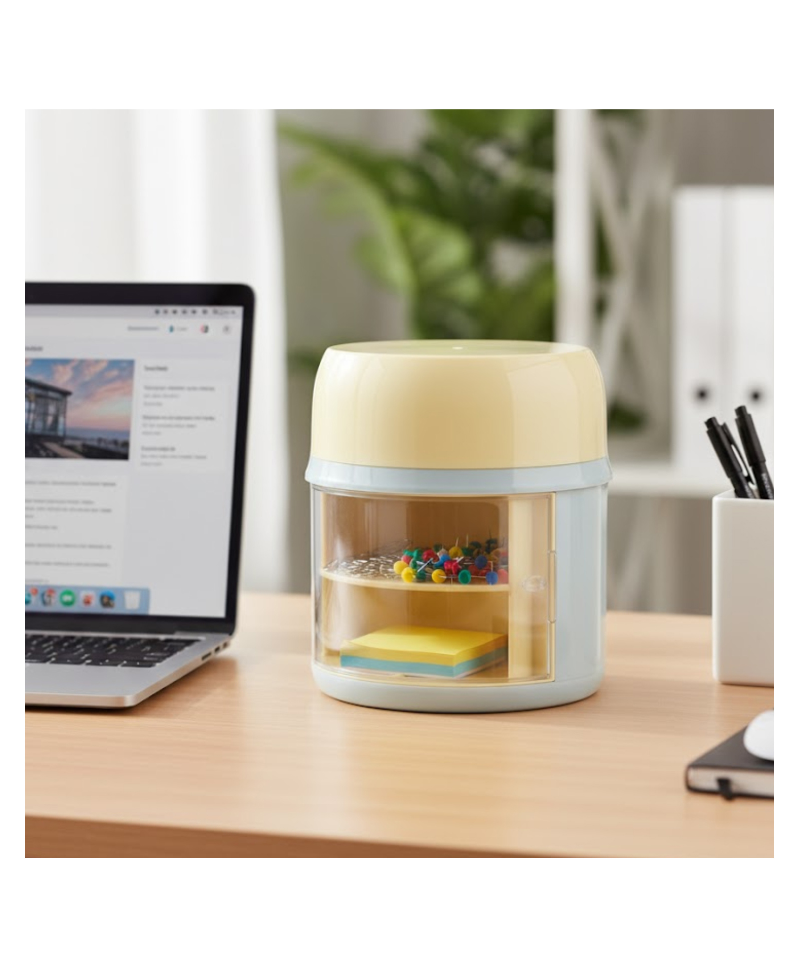 Paper Moon Kawaii Desk Organizer Multifunction Storage Box for School Stationery, 1pc - Color May Vary-picture-15