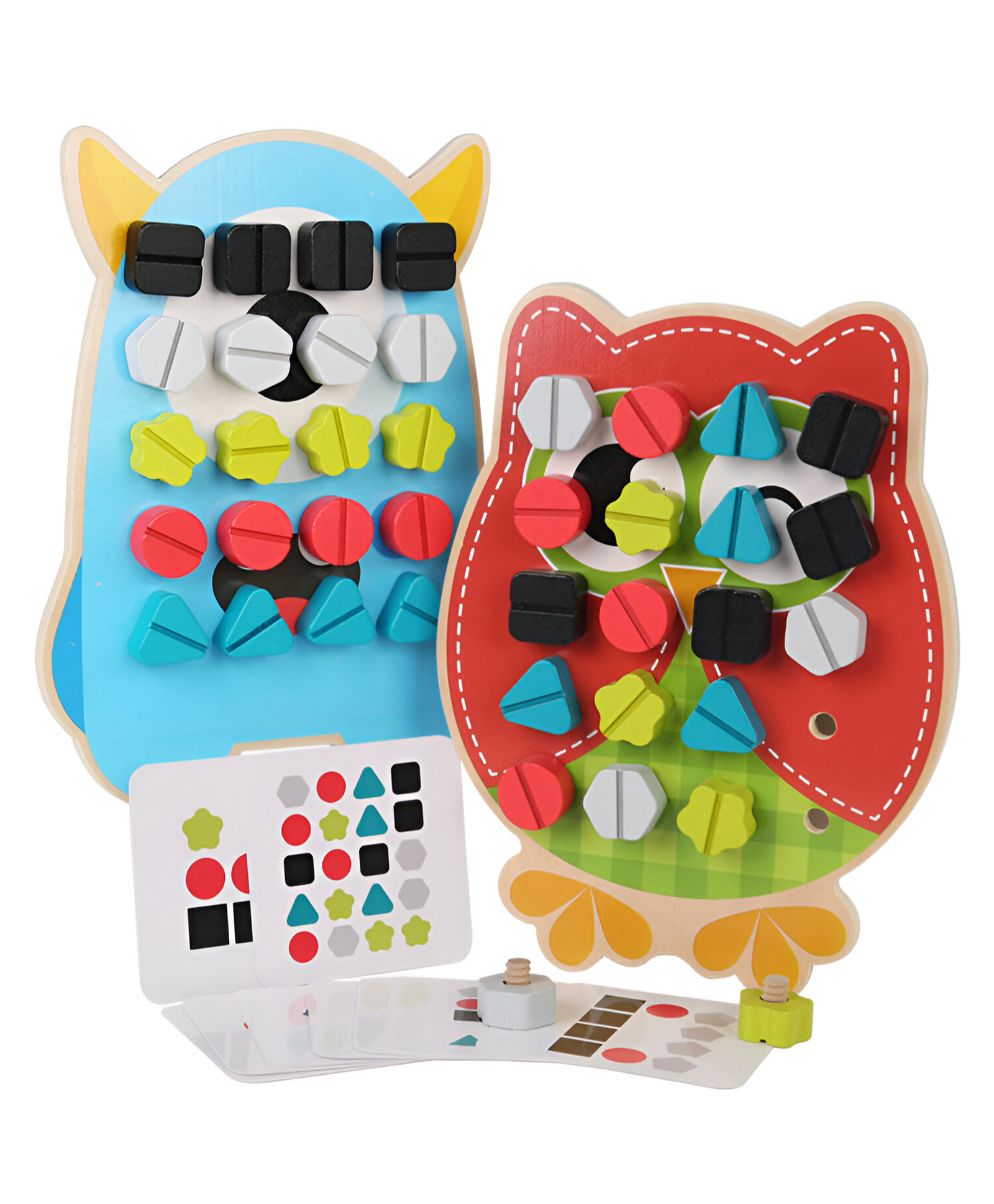 NEGOCIO Diy Creative Screw Nut Montessori Educational Toy Wooden Screw Tool for Children- Pack of 1- Color May Vary-image-7