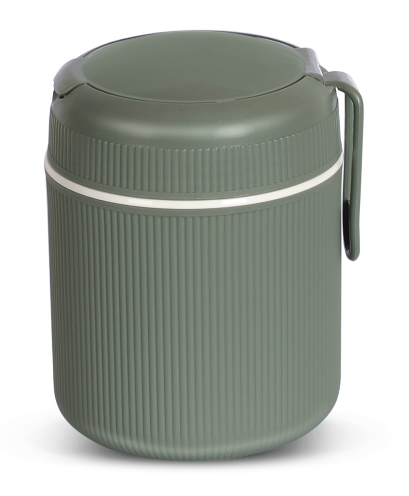 JAYPEE Solomeal Puf Insulated Inner Stainless Steel Food Jar With Foldable Spoon|hot/cold Meal Jar for Kids|office Women |men|food Storage Traveling Box Light Weight |scratch Resistant|500 ml, Green-picture-37