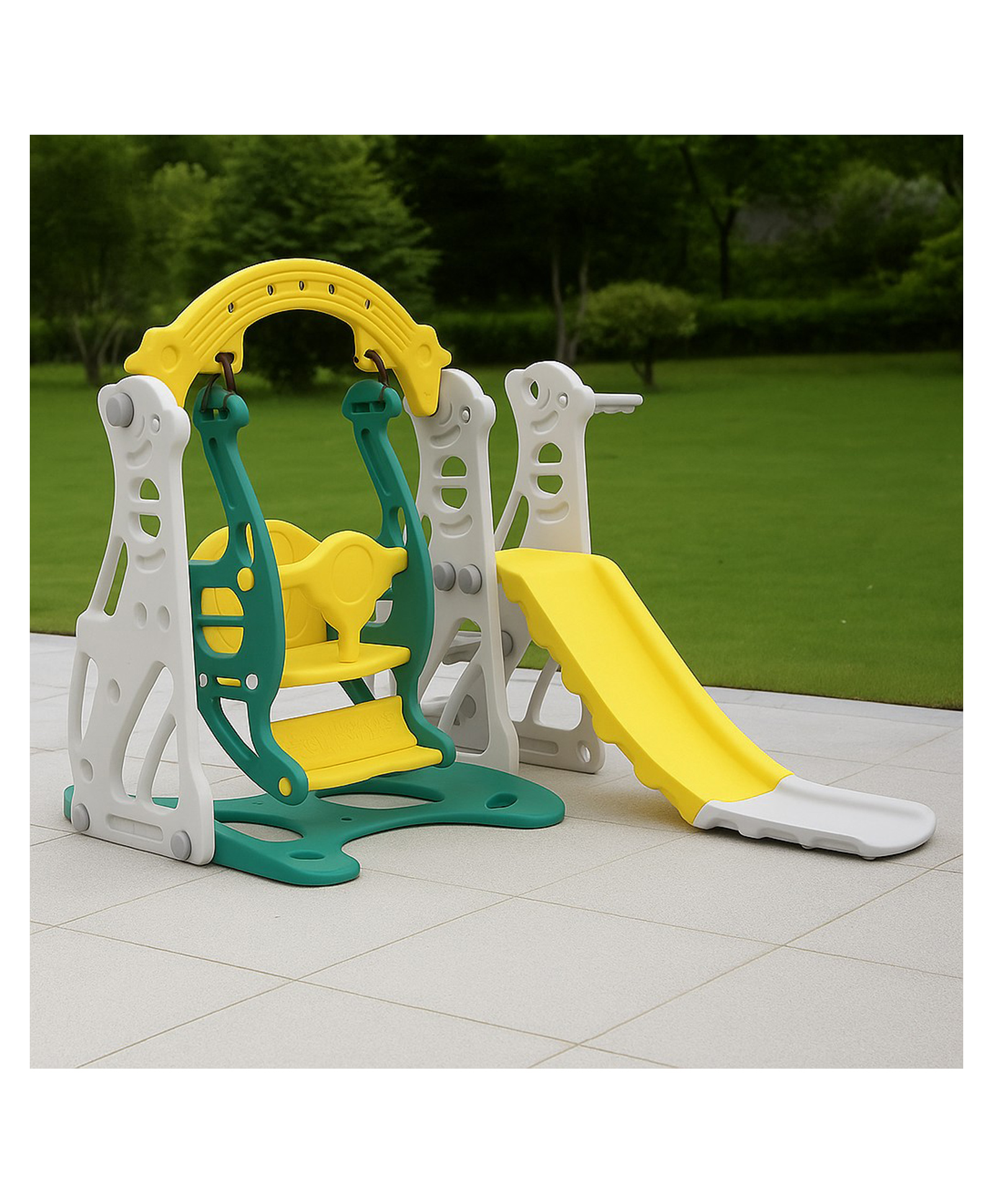 eHomeKart Slide and Swing Combo for Kids - Garden Slider & Swing Combo - for Boys and Girls - Perfect for Home/Indoor or Outdoor - 150Cm x 138Cm X 95Cm-image-23