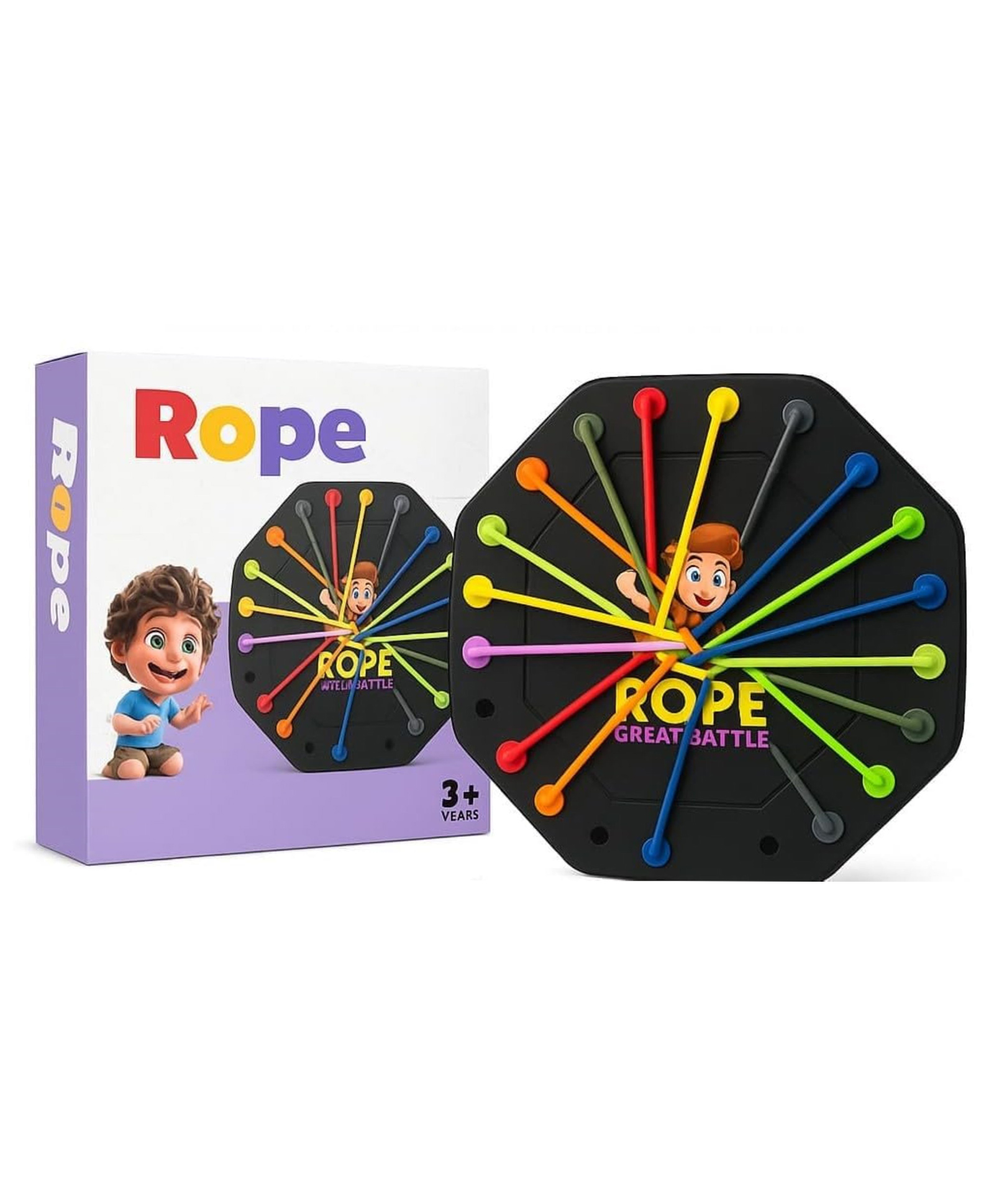Kunya Rope Untangling Puzzle Game, Strategy Board Game for Kids & Adults, Family Travel Party Games with Multi-Level Challenges, Gifts for All Ages (Rope Game)-picture-26