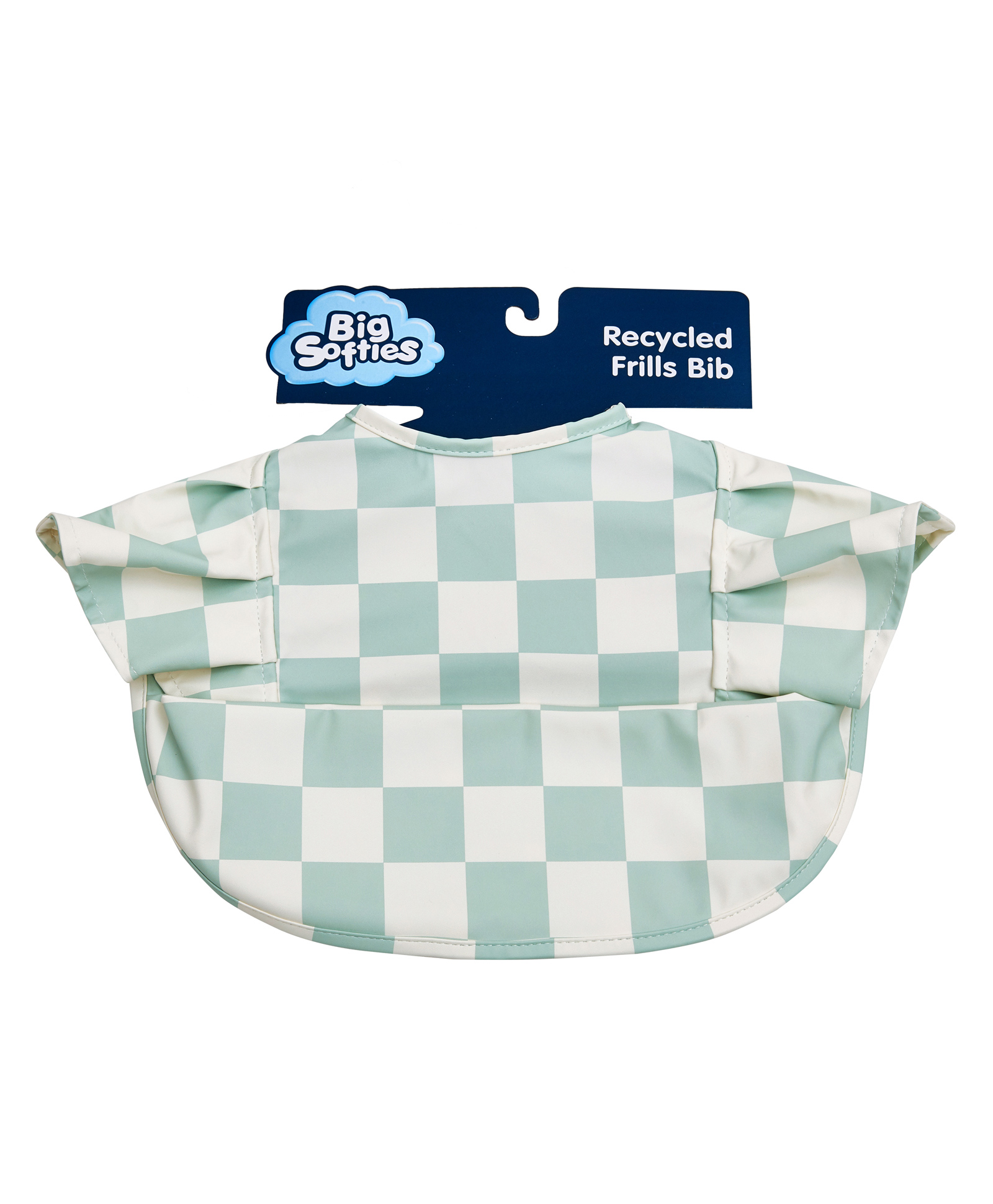 Big Softies Recycled Frill Bibs - Sea Green-image-6