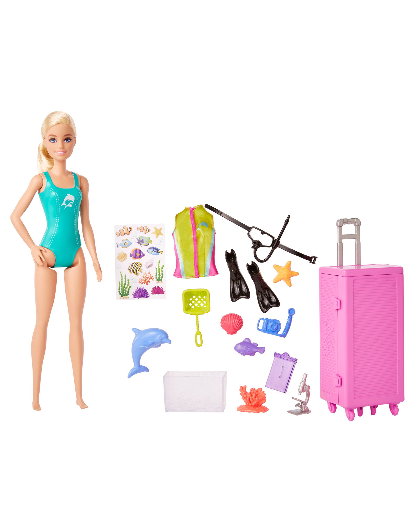 Barbie Marine Biologist Playset Multicolour - Height 29 cm-picture-21