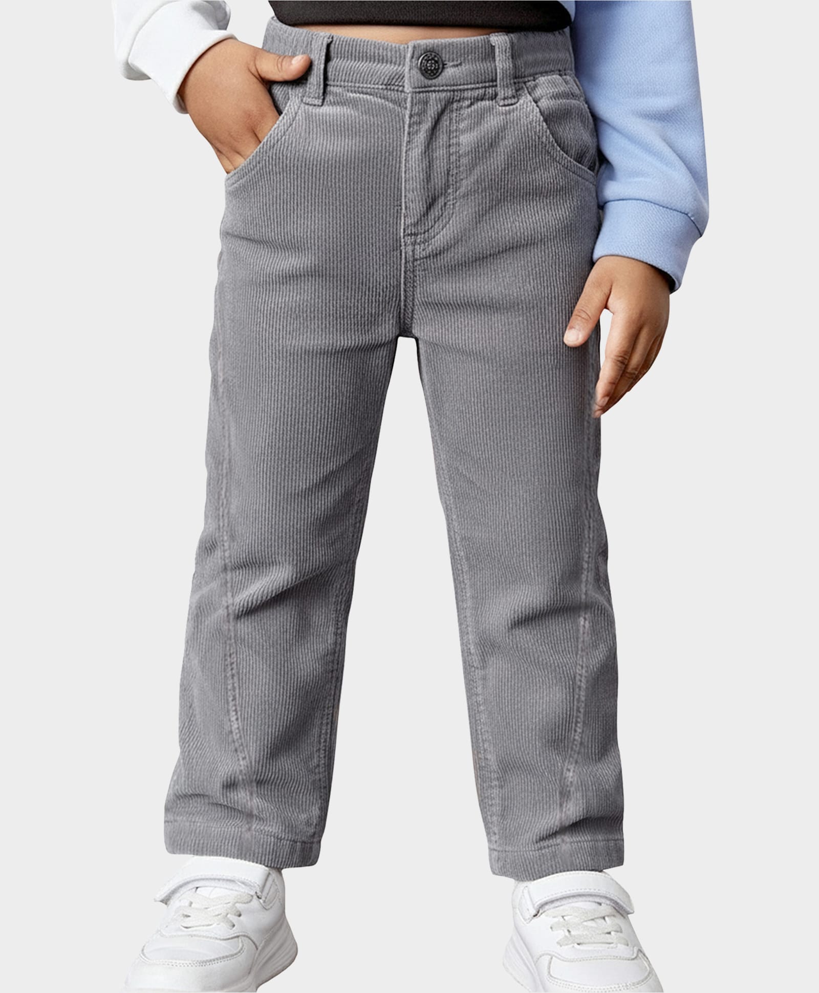 Mi Arcus Cotton Elastane Knit Animal Back Patch Detailed Trouser - Grey-picture-11