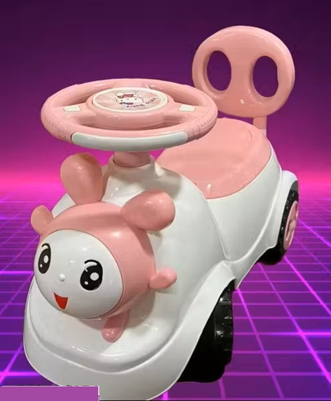 FLAZE Kitty Ride on & Car for Kids With Music & Horn Steering, Push Car for Baby With Backrest, Safety Guard,- Pack of 1 - ( Color and Design May Vary )-image-48