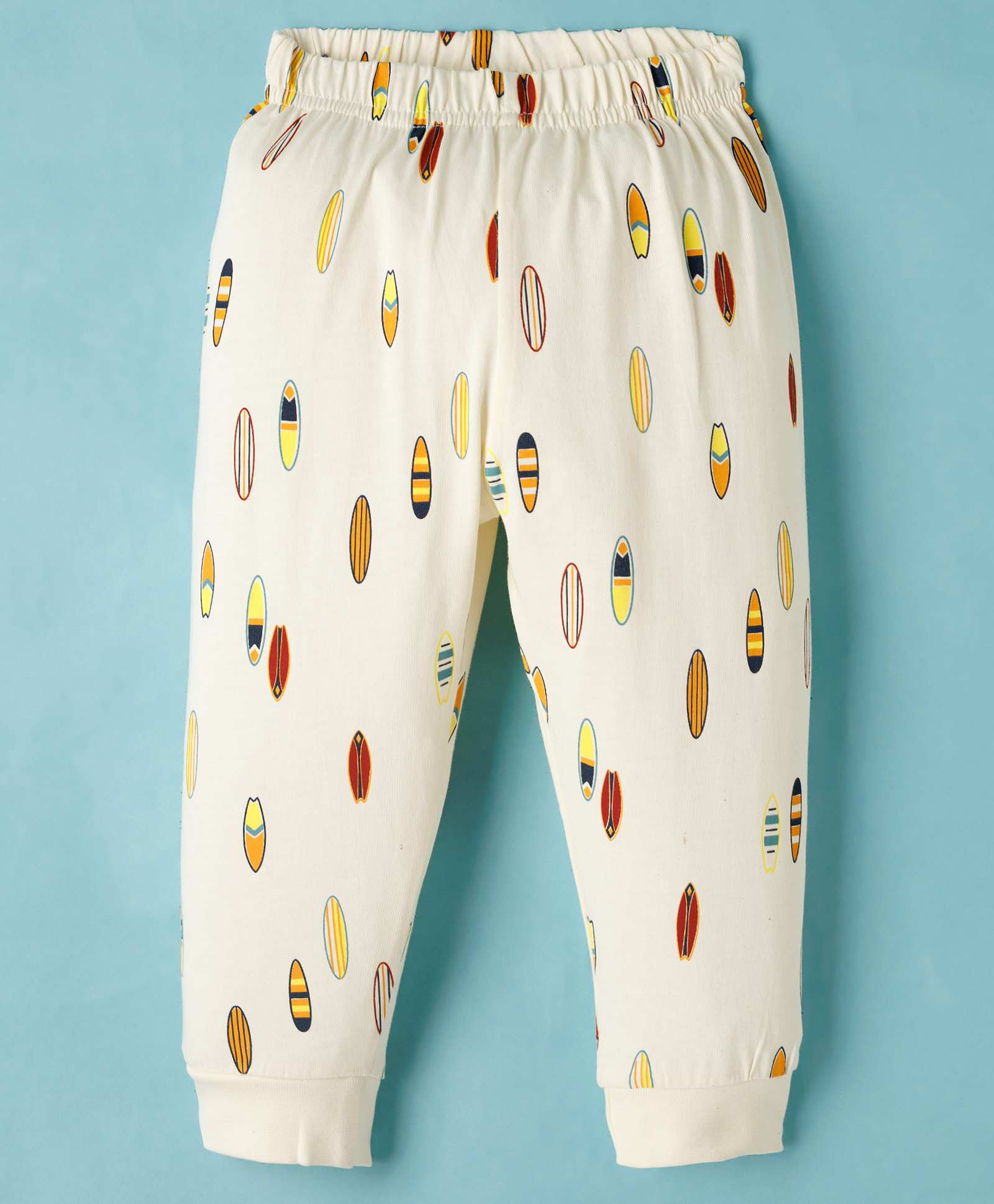 Ollypop Sinker Knit Full Length Printed Lounge Pant - Cream-picture-3