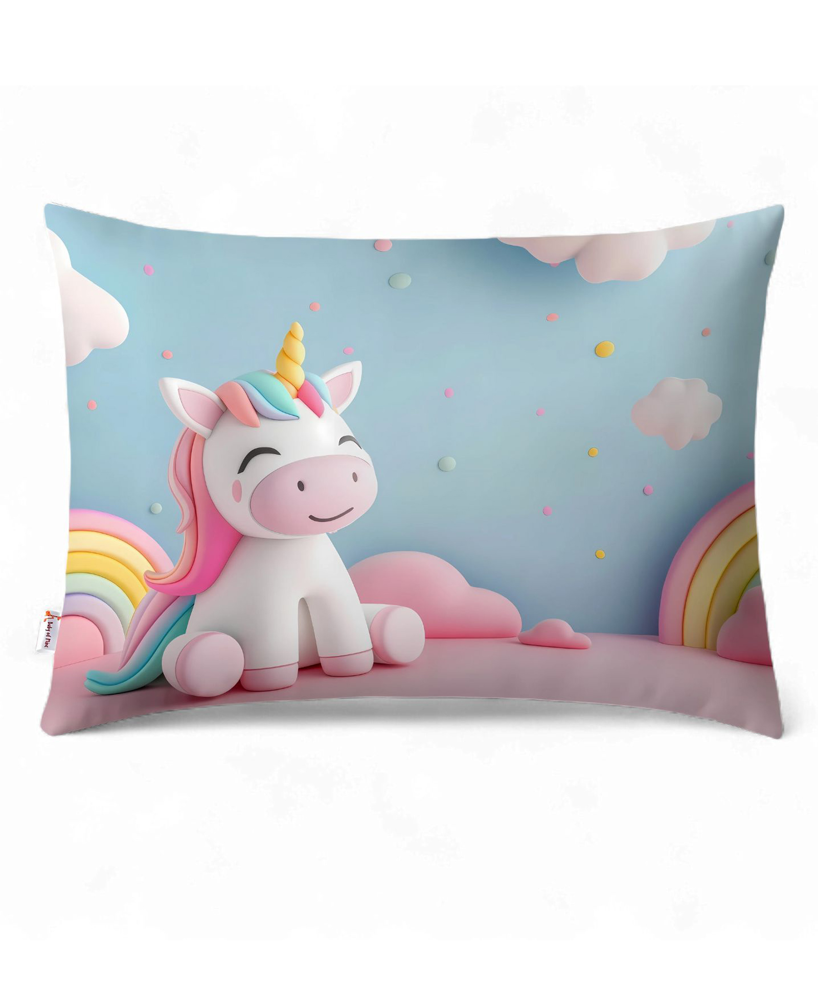 Baby of Mine Premium Baby Infant Pillow for Kids - Imported Super Soft Fabric - Colourful Unicorn