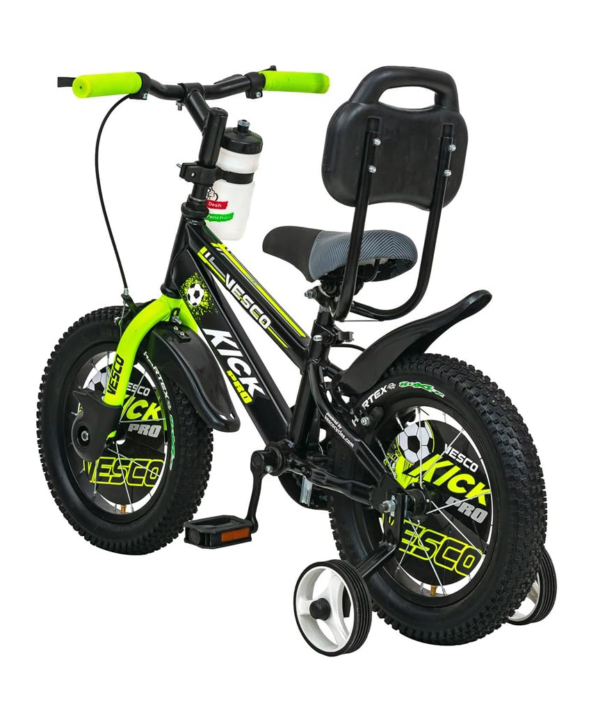Vesco Cycles Kick Pro 14T Kids Cycle for 3 to 5 Years Boys & Girls Green