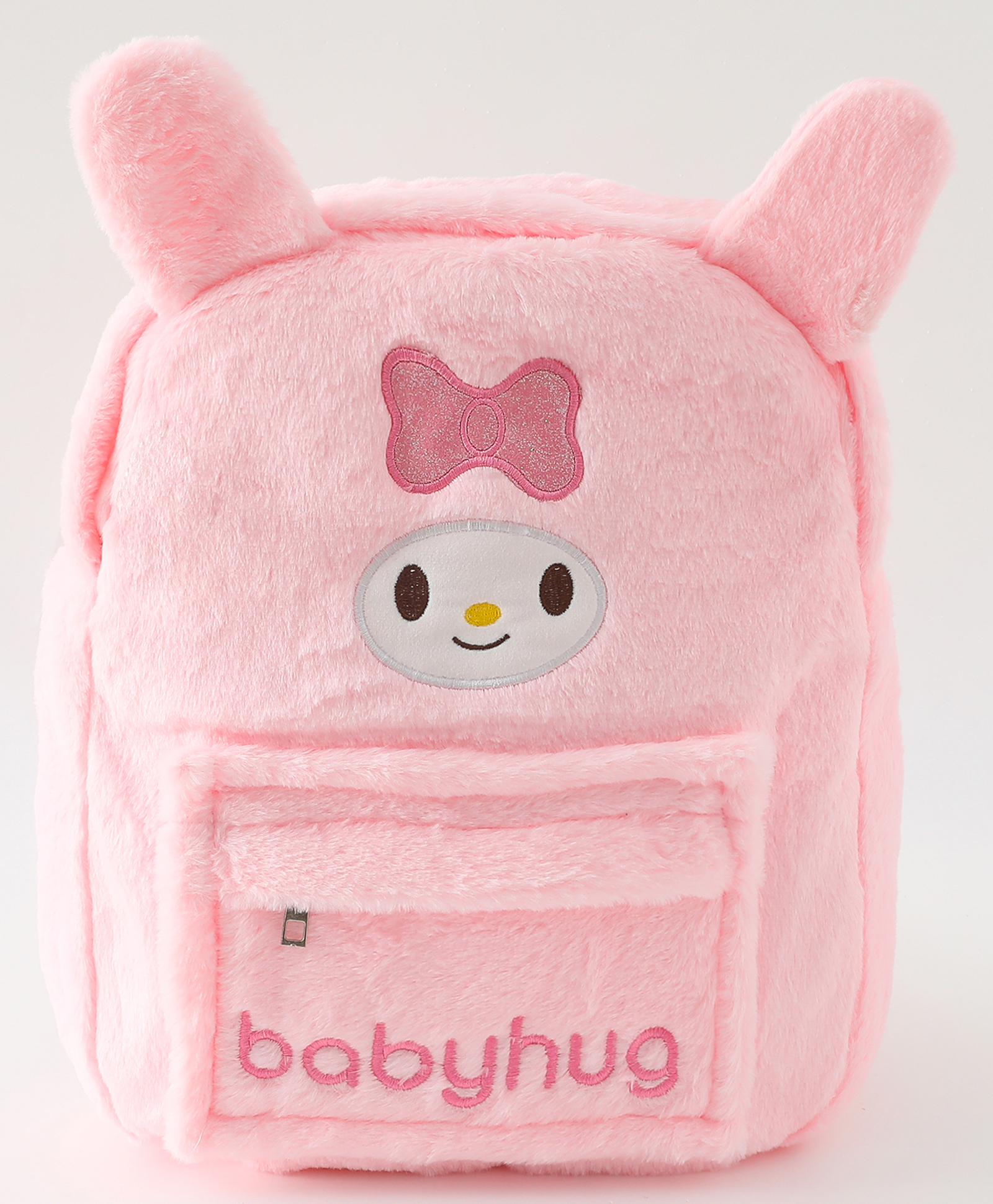Babyhug Kitten Face Plush School Backpack 8.5L - Pink| 1 Compartment,1 Pocket| Padded Shoulder Strap| 12inches| School Bag for Kinder Garden Boys & Girls-image-27