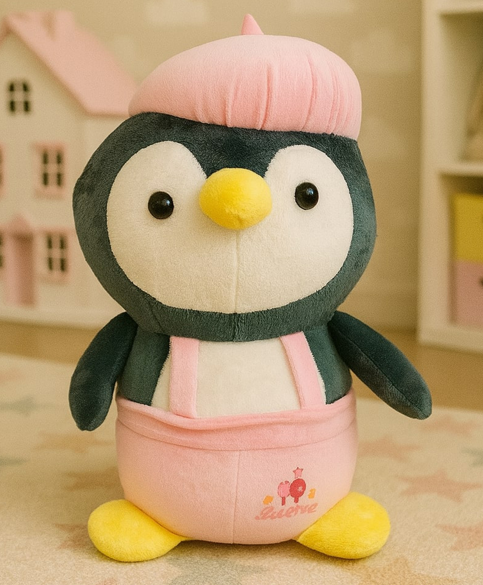 Besties Cute Penguin Plush Soft Toy for Kids Pink -Height 30 cm-image-20