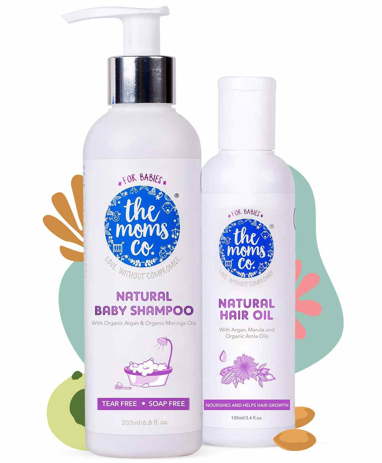 The Moms Co Natural Shampoo And Natural Hair Oil Pack Of 2 Online