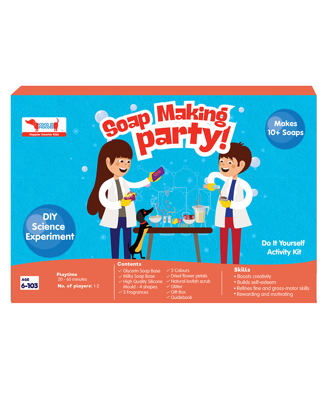 CocoMoco Kids Soap Making Party Kit | DIY Kit for Kids Age 6-12 | Art & Craft Kit for Girls & Boys | Creative Toys | Birthday Gift & Return Gift | Make 10+ Handmade Soaps-image-2