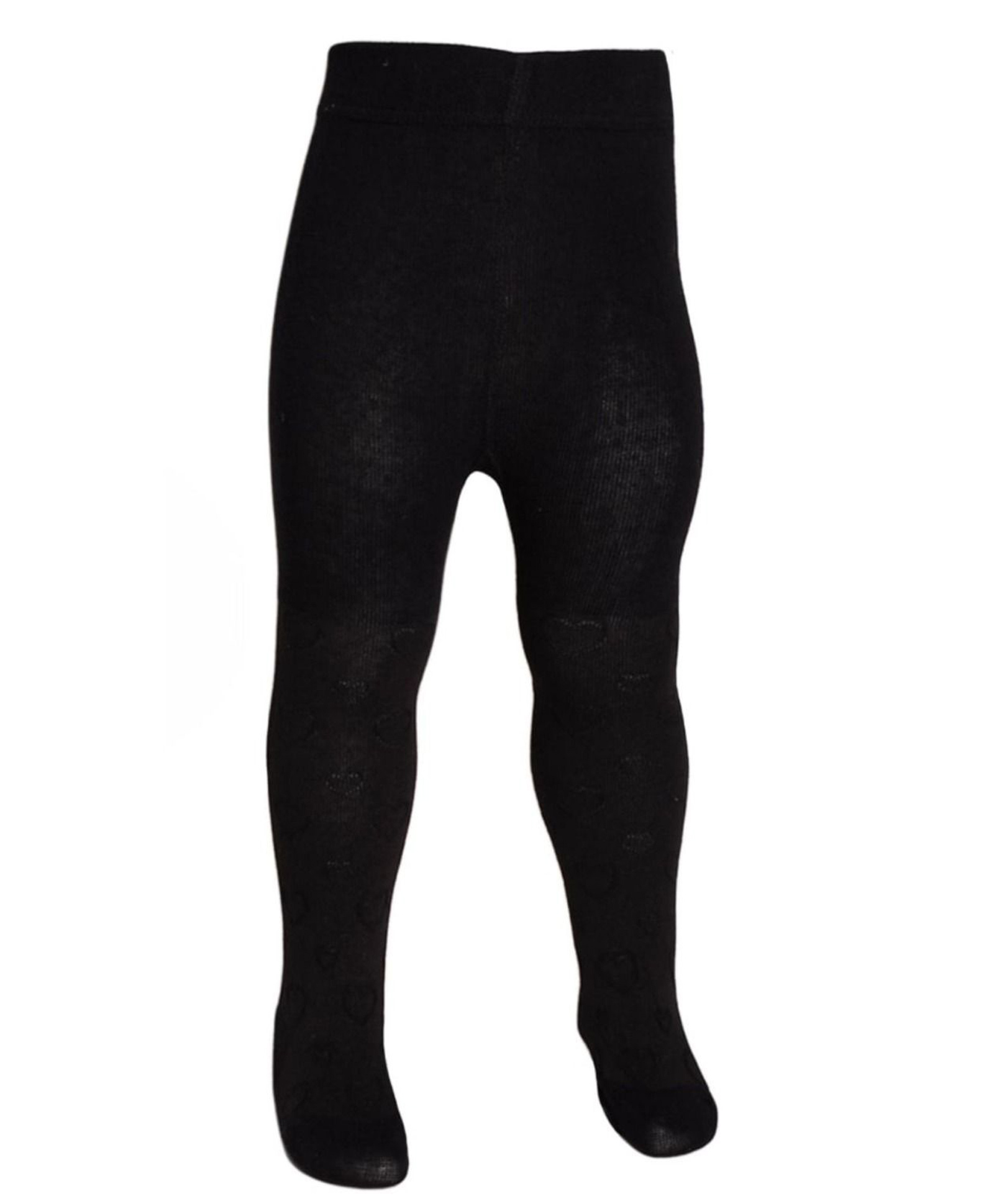 The little lookers Cotton Knit Solid Stockings - Black-image-44