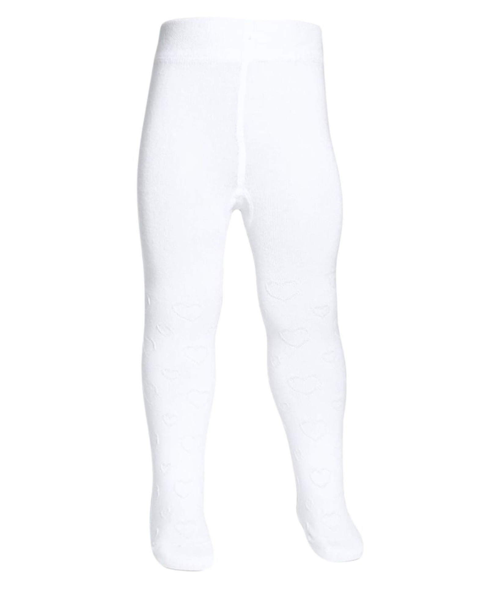 The little lookers Cotton Knit Solid Stockings - White