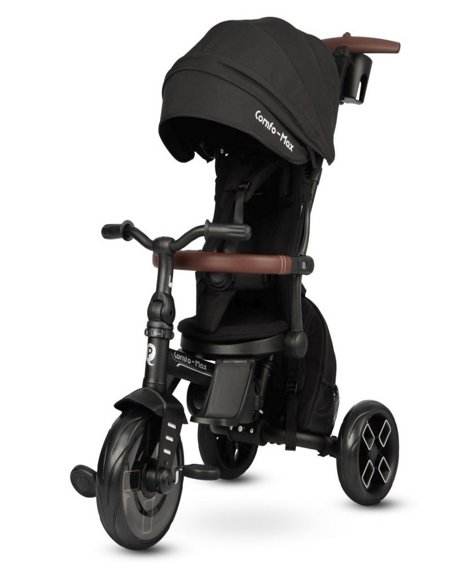 Qplay Trikes Comfo Max 7in1 Black 10 to 72 Months
