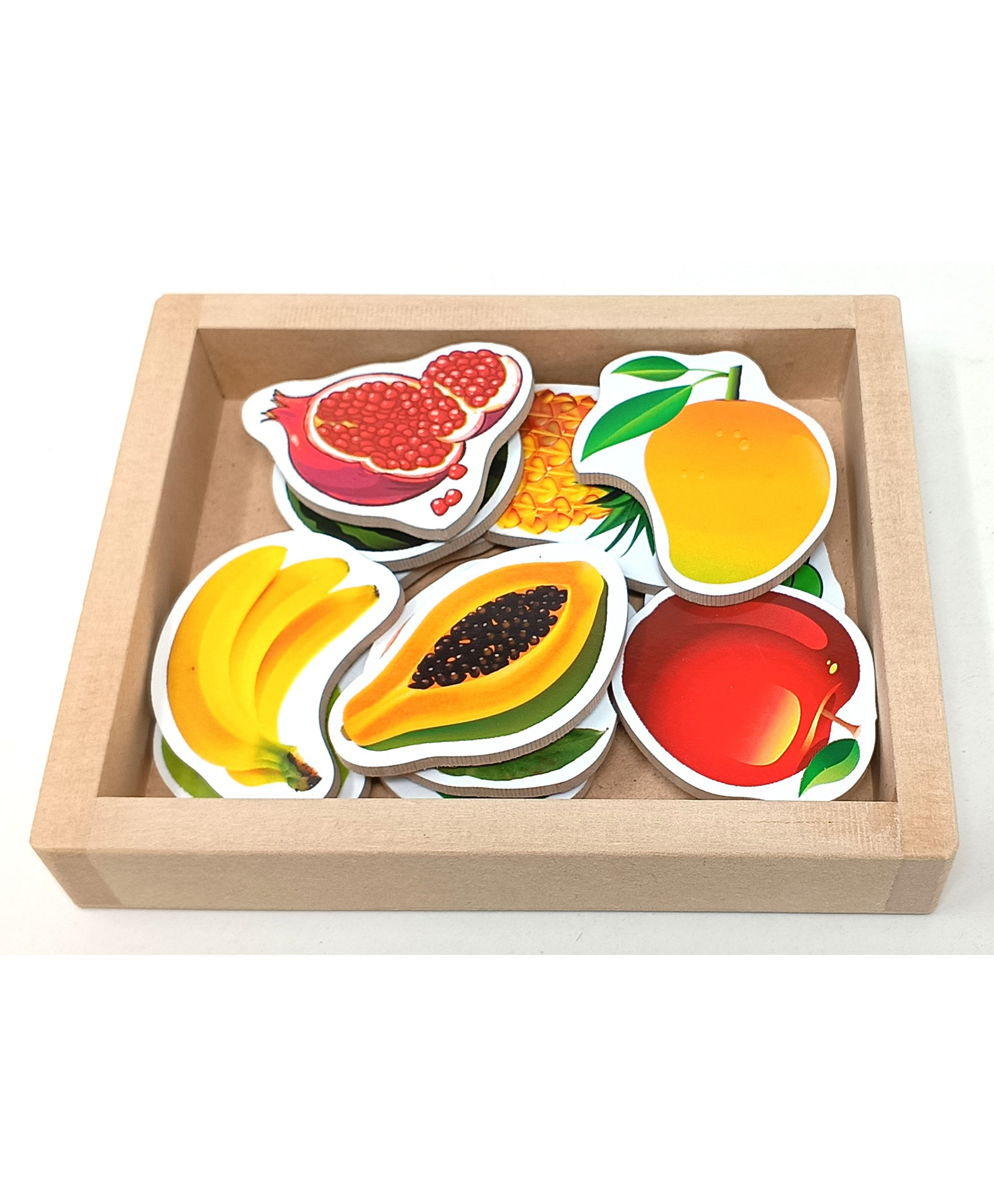 A&A Kreative Box Educational Wooden Magnetic Fruits with Wooden Tray (12 Pcs)-picture-28