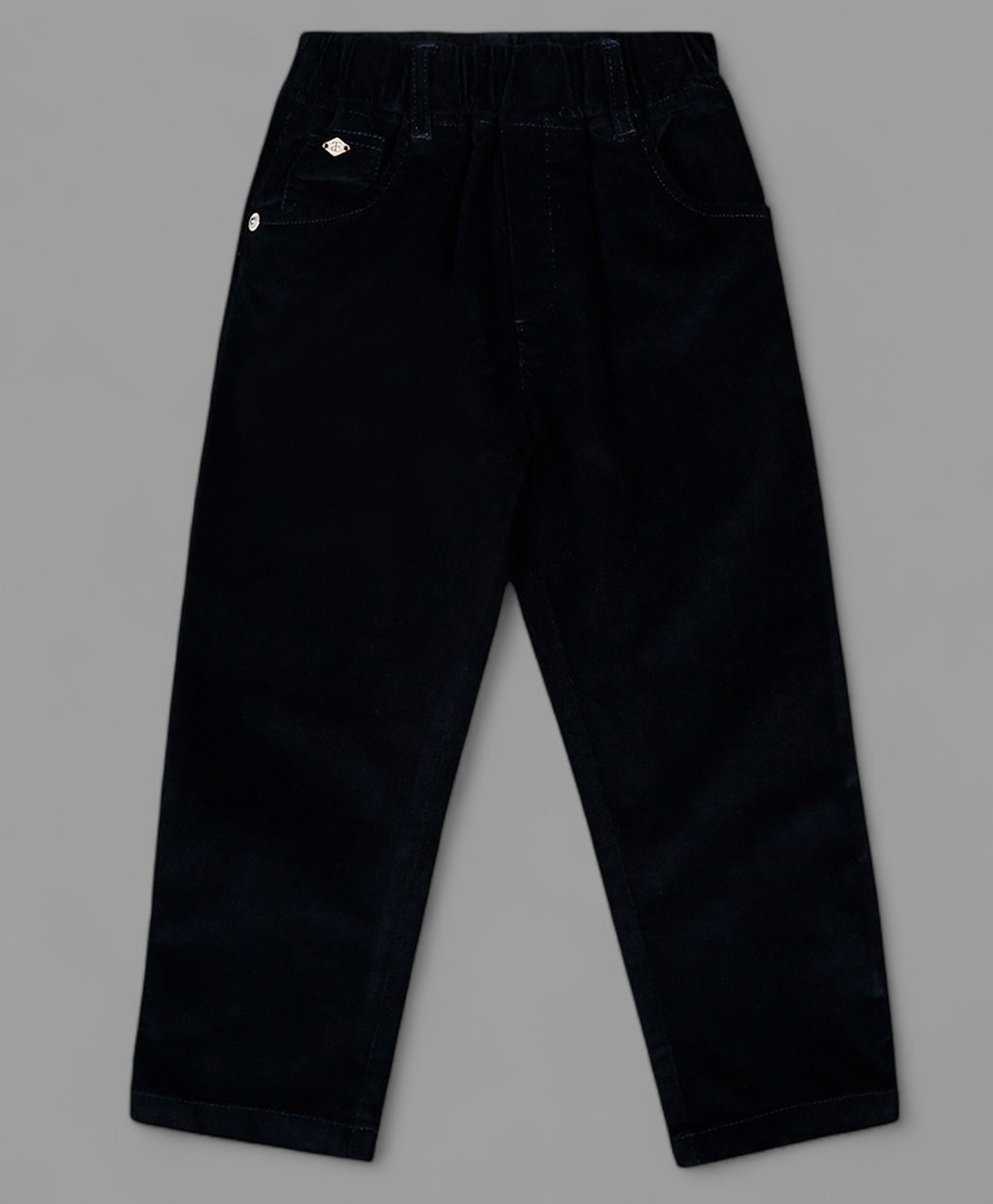 Actuel Cotton Lycra Woven Solid Trouser - Navy Blue-picture-18