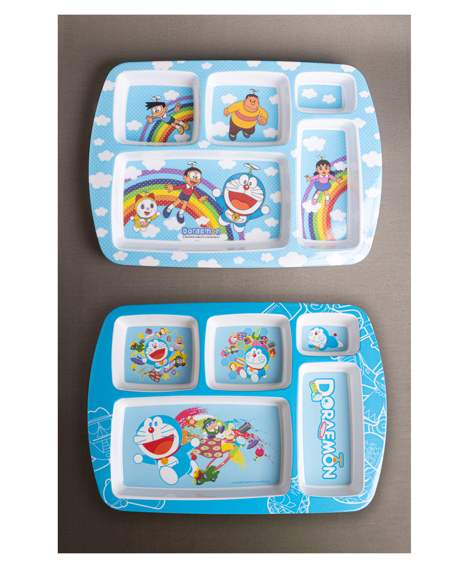 Superware Melamine Kids Partition Plate - Doraemon Rainbow & Gadgets (Set Of 2) - T6540-picture-43