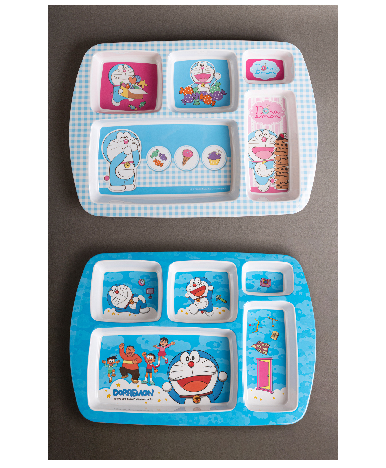 Superware Melamine Kids Partition Plate - Doraemon Sky & Sweet (Set Of 2) - T6540-image-10