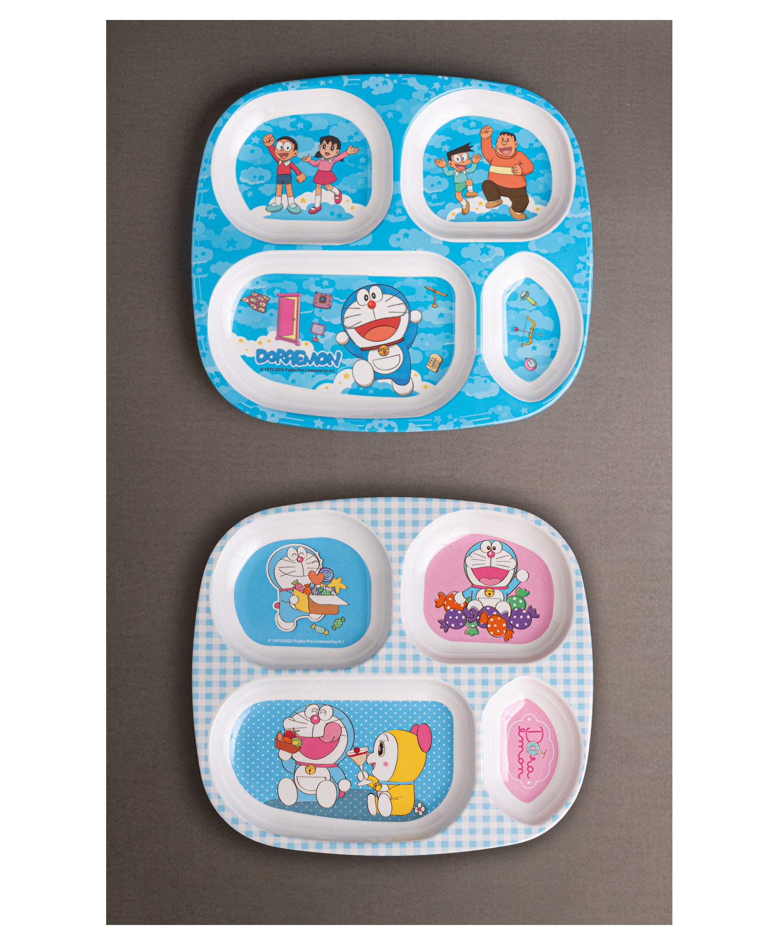 Superware Melamine Kids Partition Plate - Doraemon Sky & Sweet (Set Of 2) - T382-image-12