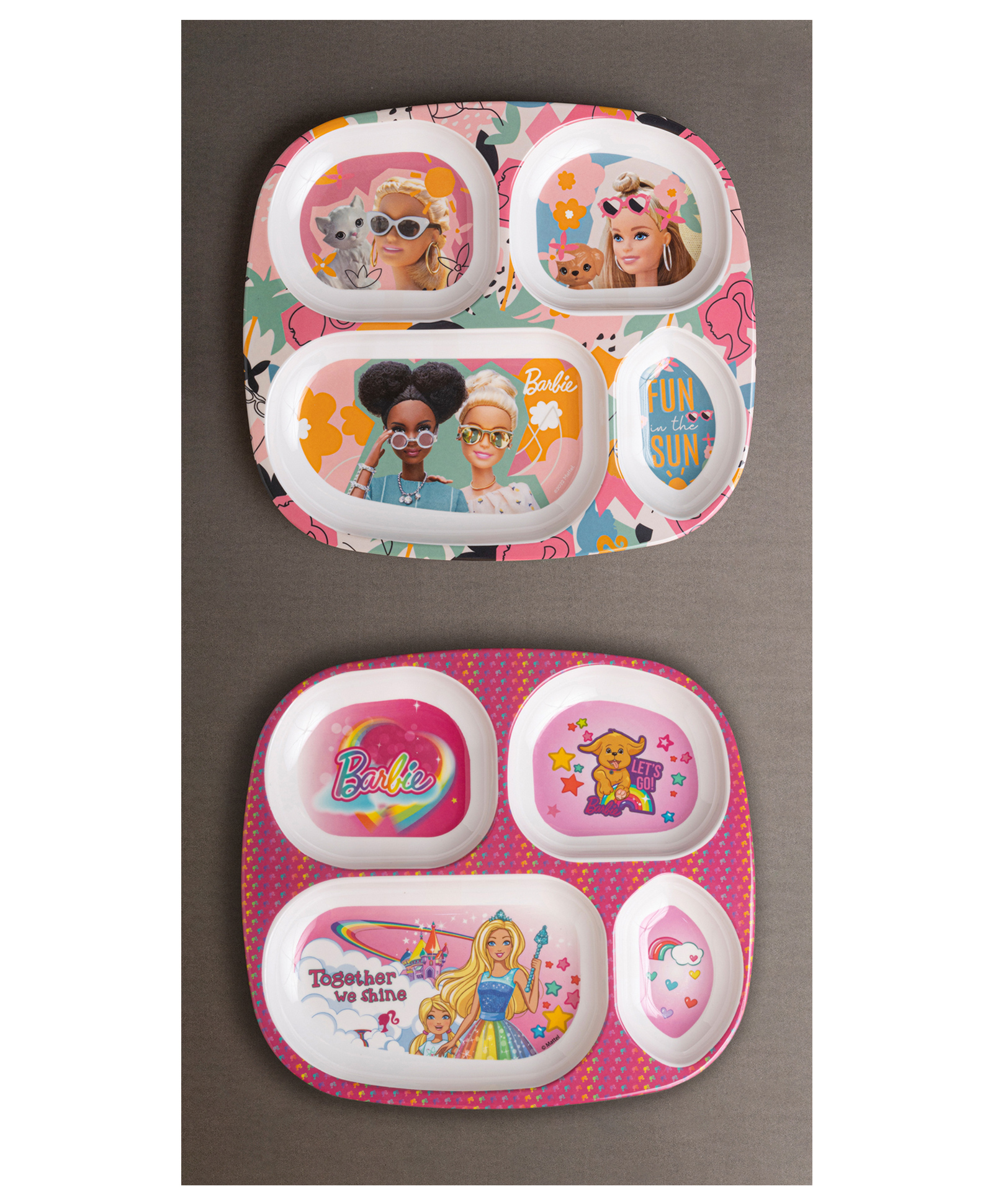 Superware Melamine Kids Partition Plate - Barbie Fun in the sun & Shine (Set Of 2) - T382-picture-24