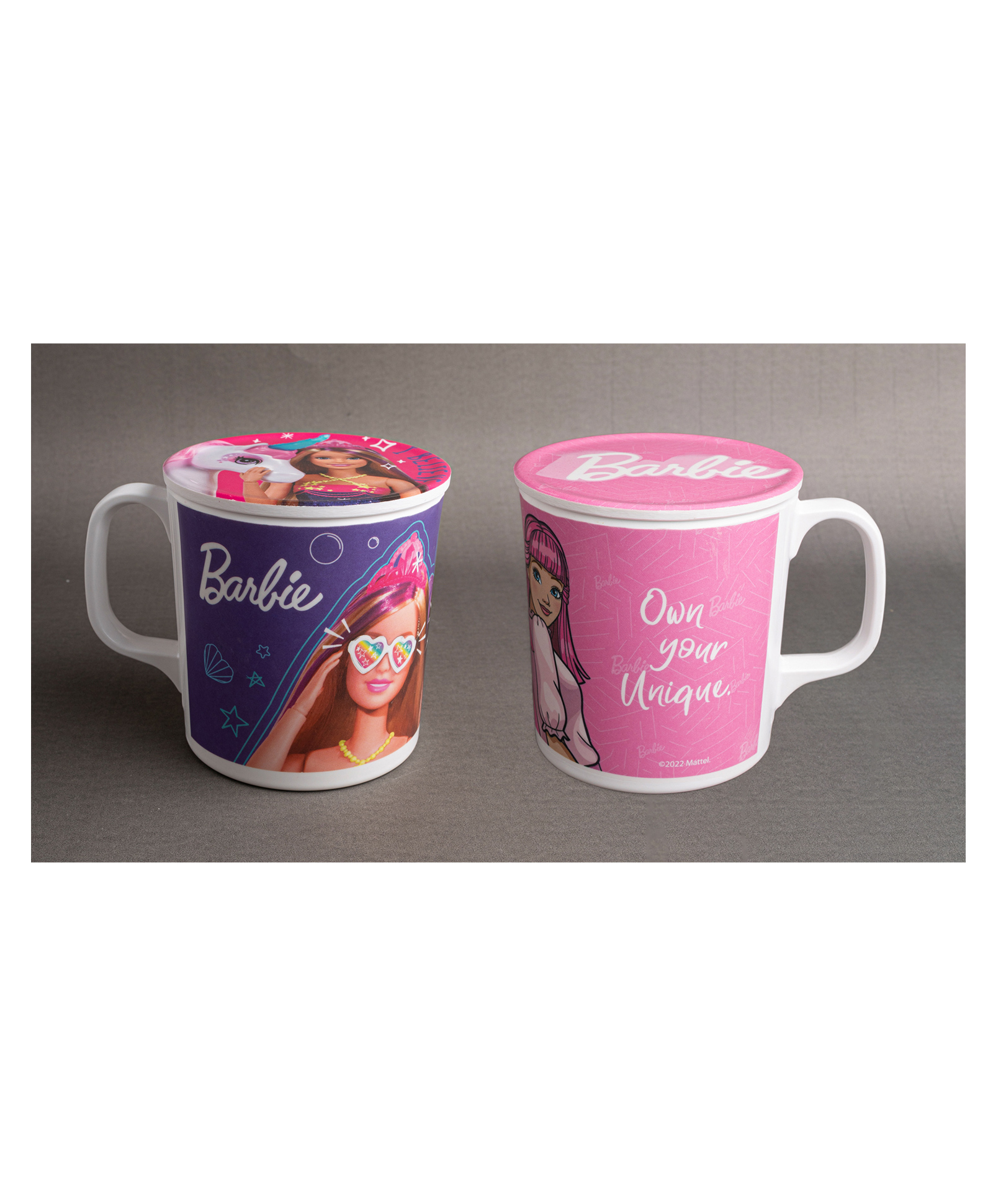 Superware Melamine Kids Mug With Lid - Barbie Angel & Wispy Forest (Set Of 2) - CL342 - 320 ml-image-48