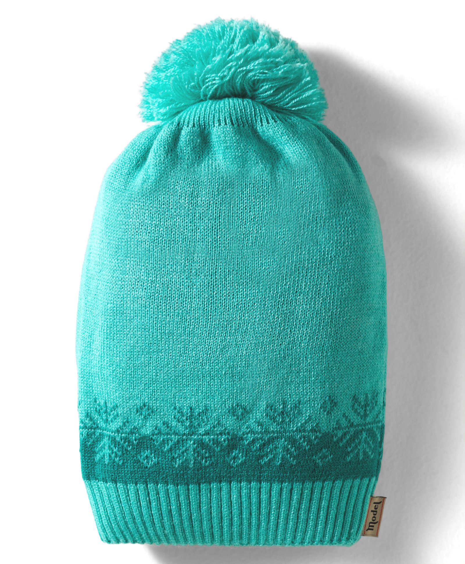Model Knitted Designed Winter Cap Sea Green - Diameter 7 cm-picture-21