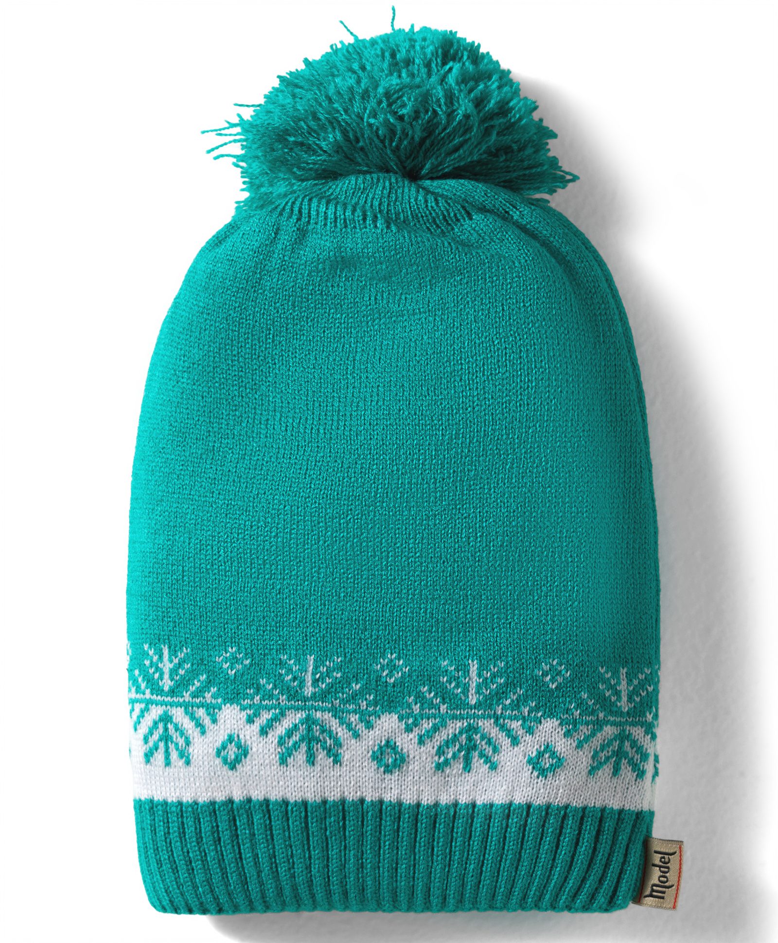 Model Knitted Designed Winter Cap Mint Green - Diameter 7 cm-picture-31