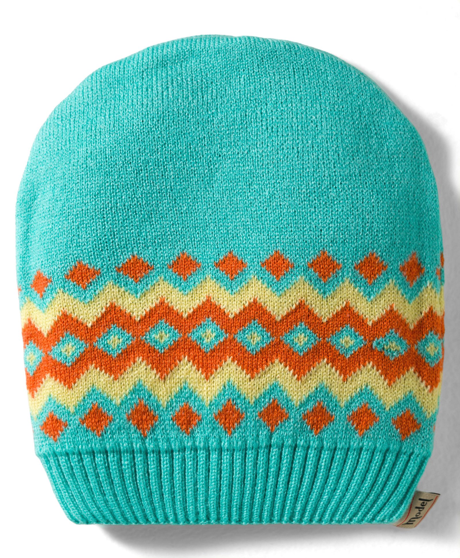 Model Knitted Designed Winter Cap Sea Green - Diameter 7 cm-picture-24