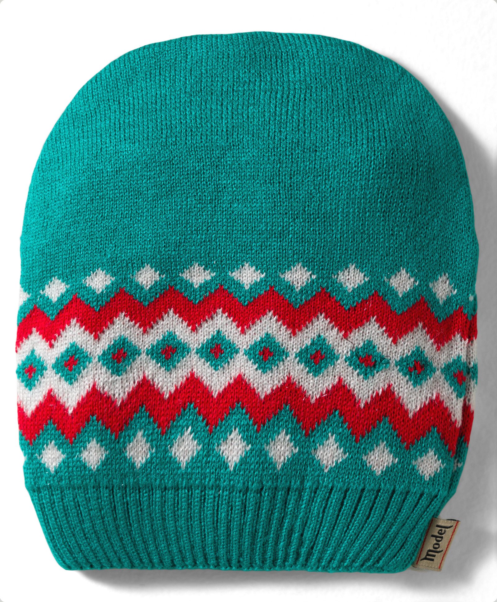Model Knitted Designed Winter Cap Mint Green - Diameter 7 cm-picture-31