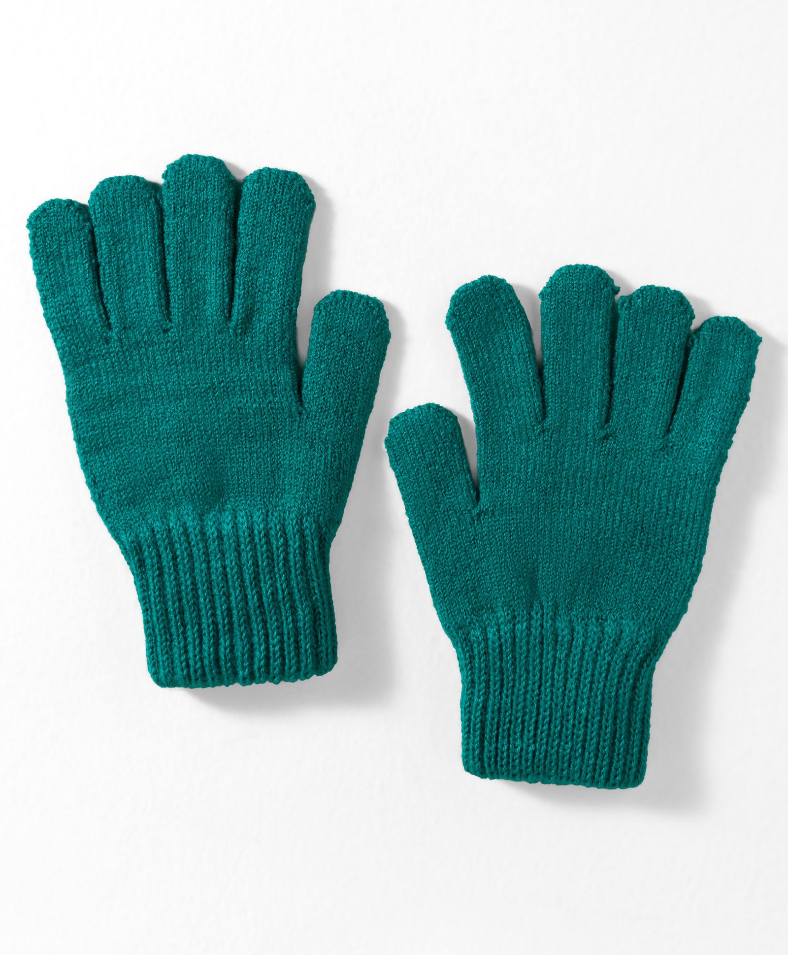 Model Knitted Solid Gloves - Mint-image-9