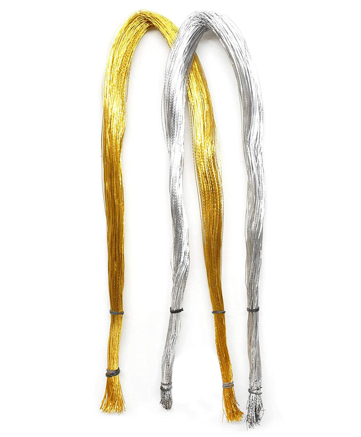 Asian Hobby Crafts Flexible Wire Used for Flower Making, DIY Crafts, Jewelry Making, Arts & Crafts | 300 Pieces Approx, (Golden - Silver)-image-47