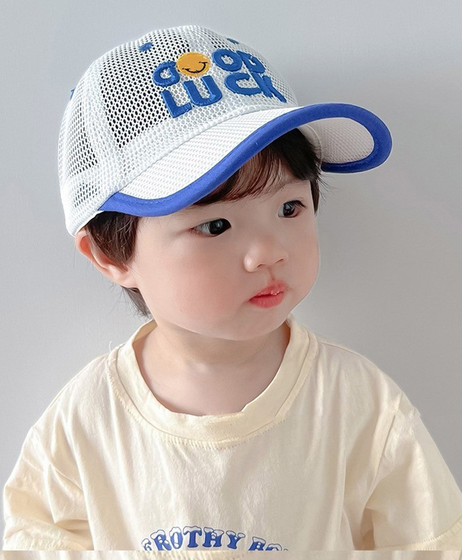 Bembika Good Luck Text Designed Baseball Cap - Beige - Circumference 52 Cm-picture-26