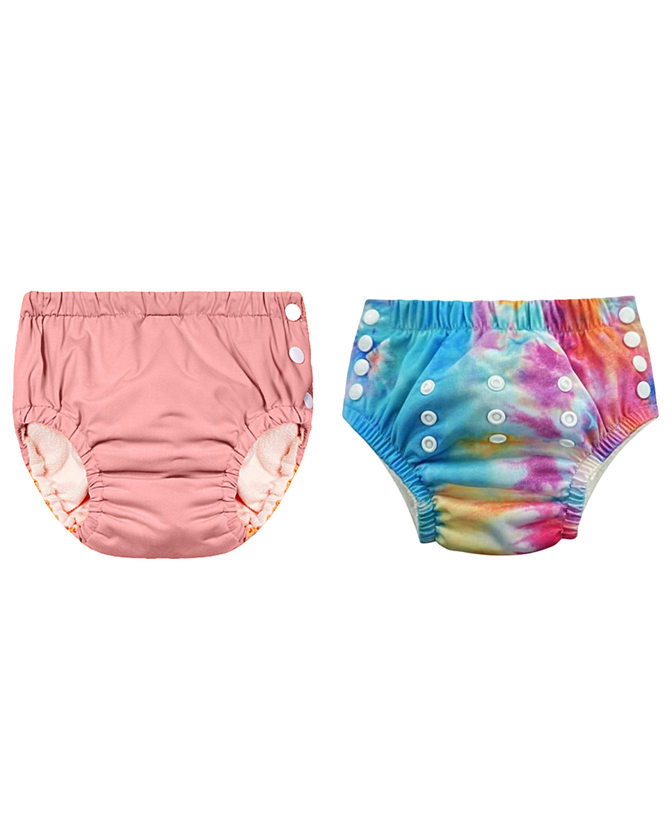 Chinmay Kids Reusable Swim Diaper Pants Pack of 2 Soft Adjustable and Leak-Proof Unisex Swimming Pool Wear for Infant Boys and Girls-image-45