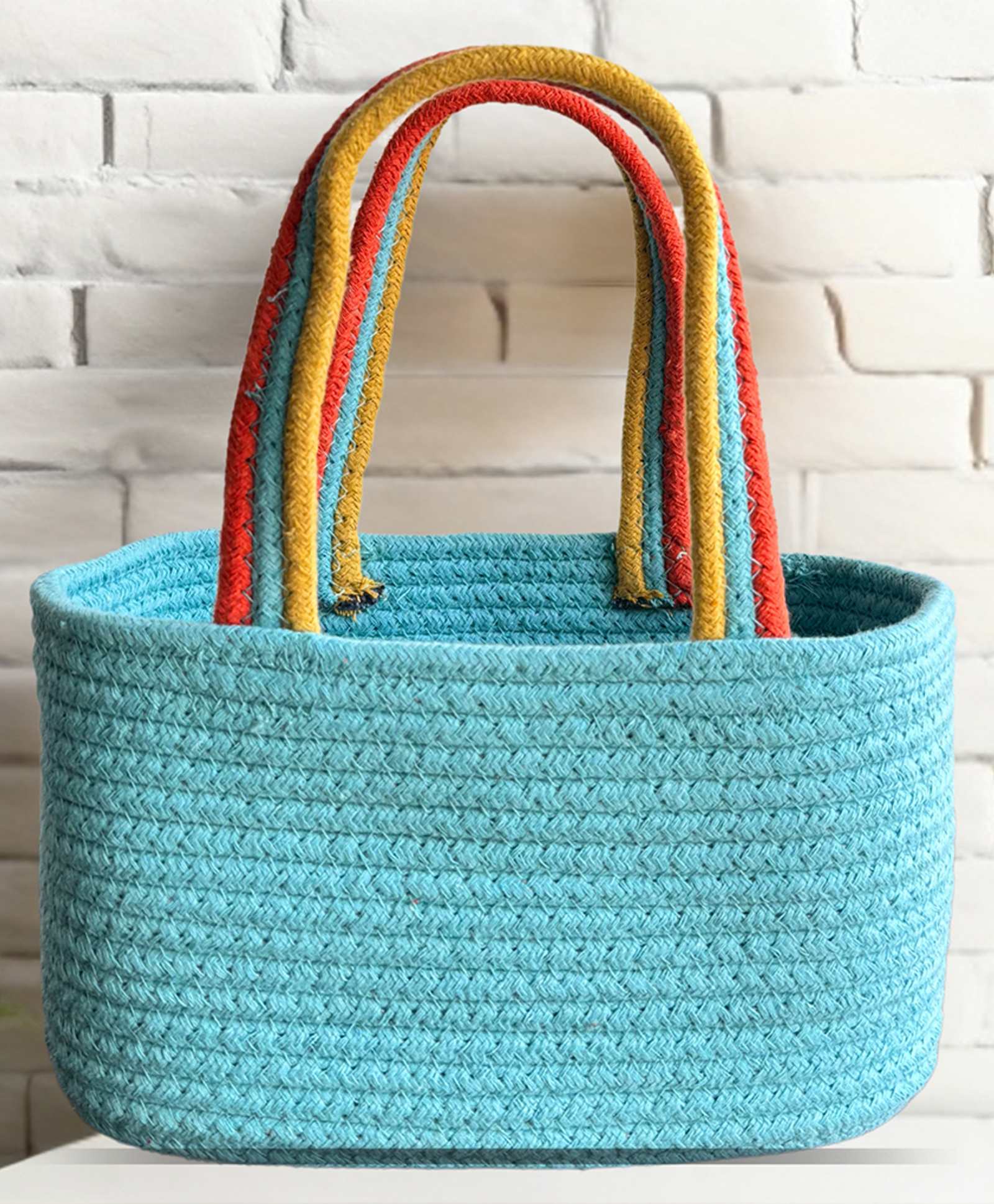 JASMEY HOMES Hamper Basket - Aqua-image-7