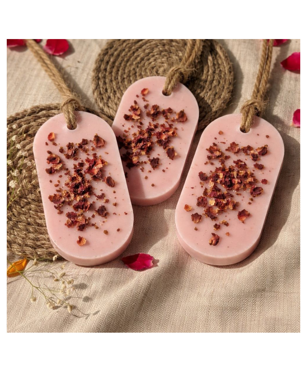 Pravaah India Organic Air Fresheners | British Rose | Set of 3 (Large)-image-7