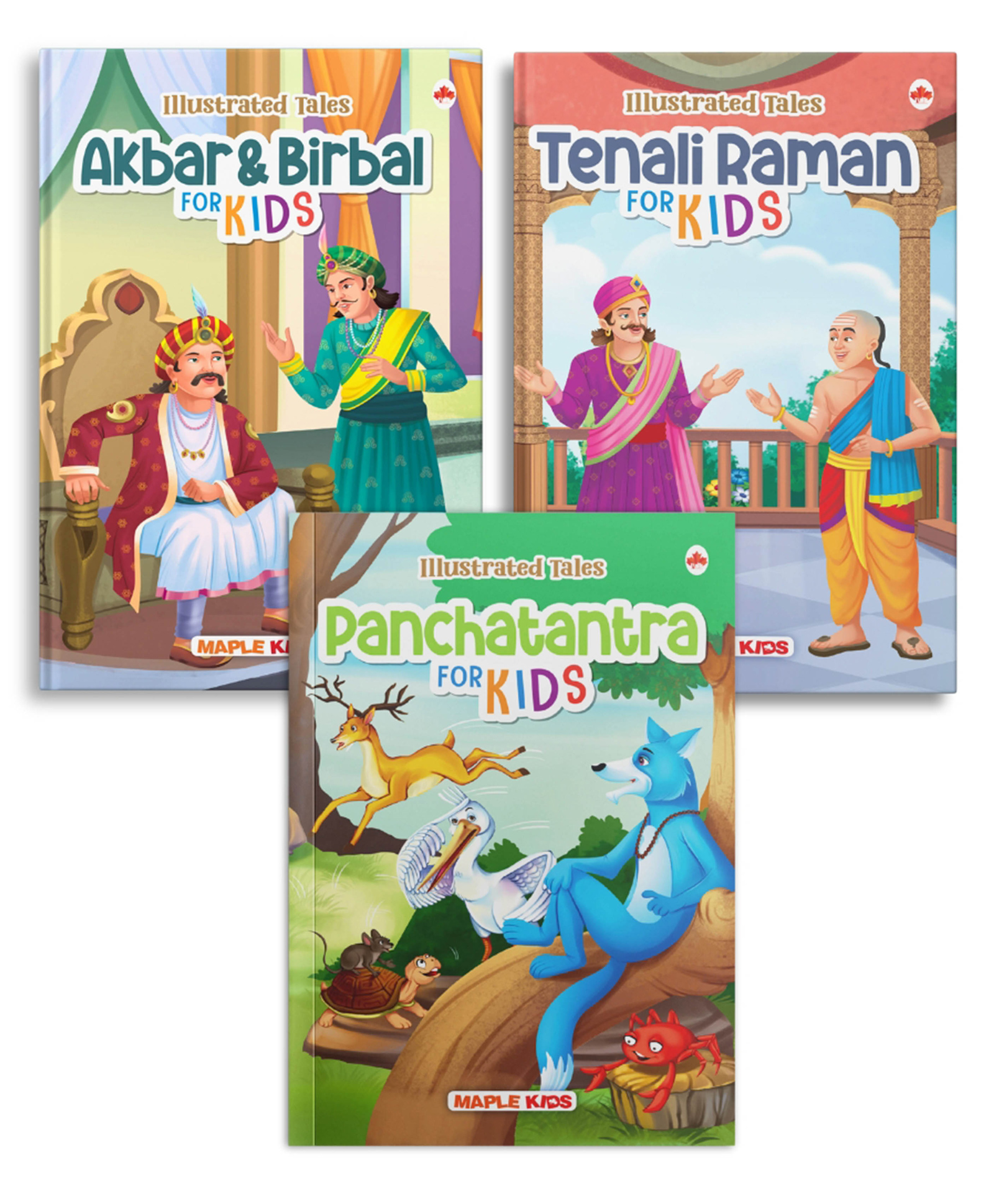 Panchatantra, Akbar Birbal, Tenali Raman Illustrated Bedtime Stories Set of 3 - English-image-25