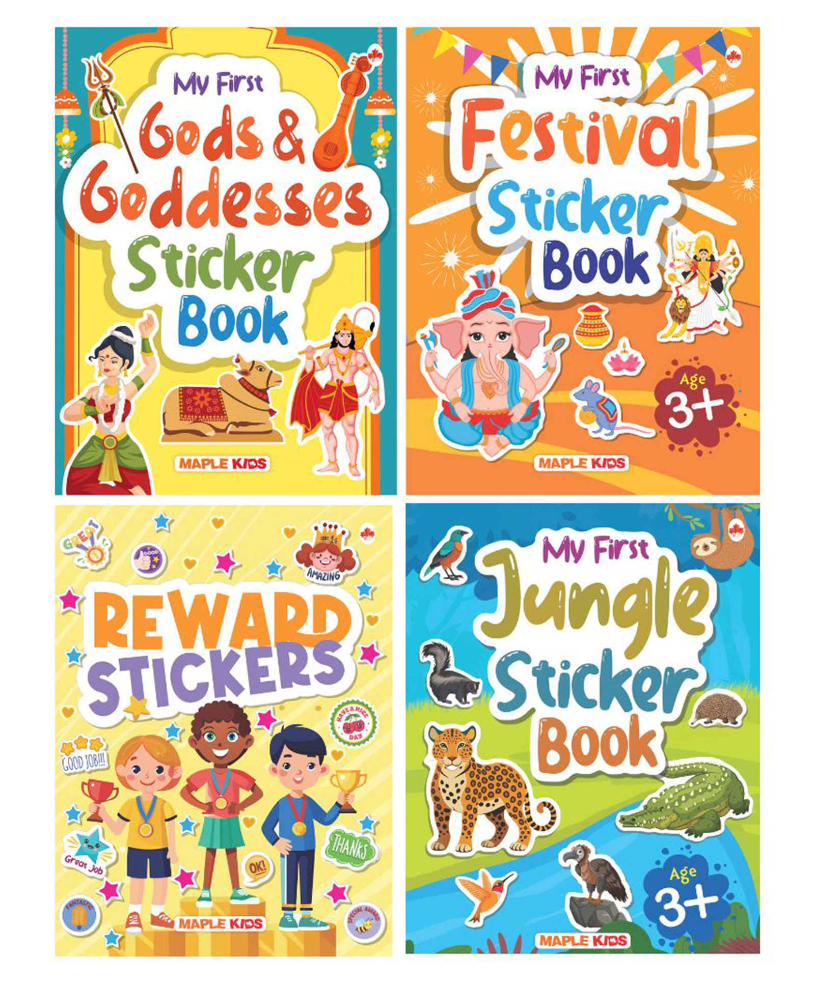 Sticker Books (Set of 4 Books) - English-image-30