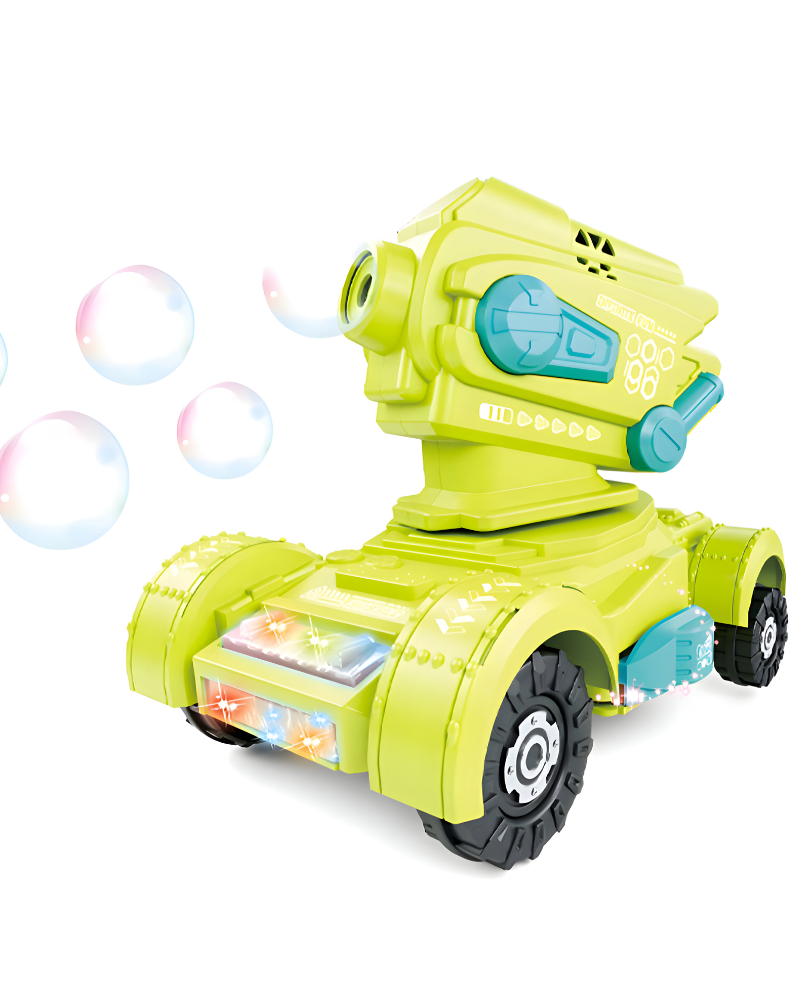 NEGOCIO New Summer Explosions Children's Electric Remote Control Bubble Machine Tank Toy for Kids- Pack of 1- Green Color-image-27