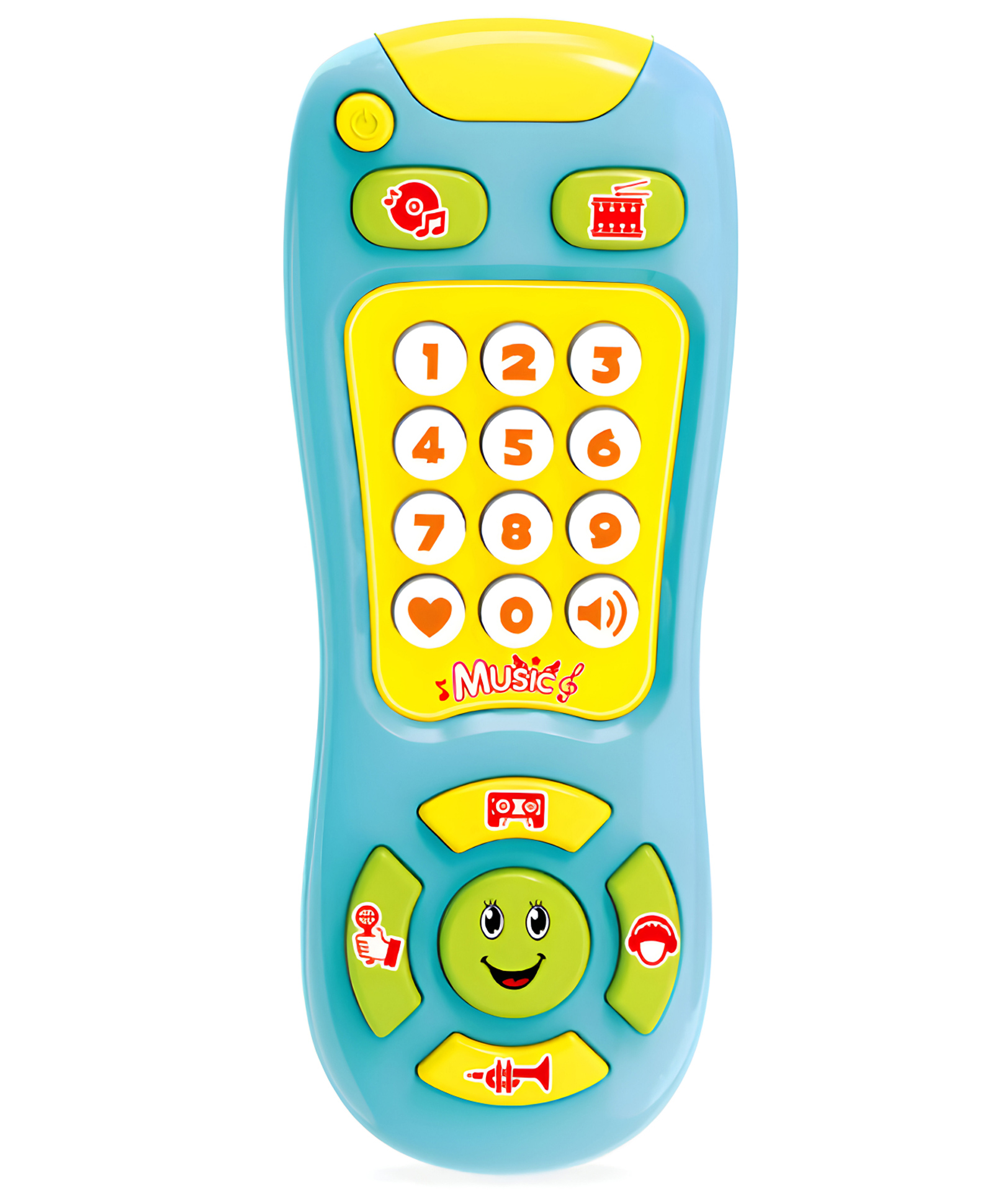 NEGOCIO Baby Music Toys Simulated Funny Tv Remote Control Toys With Sound Light and Music- Pack of 1- Blue Color-picture-11