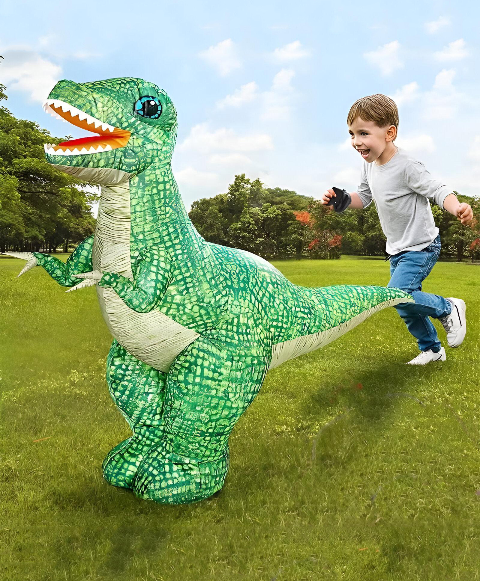 NEGOCIO 2.4GHz Remote Control Rechargeable Dinosaur Toy With 360 Degree Rotation for Kids- Pack of 1