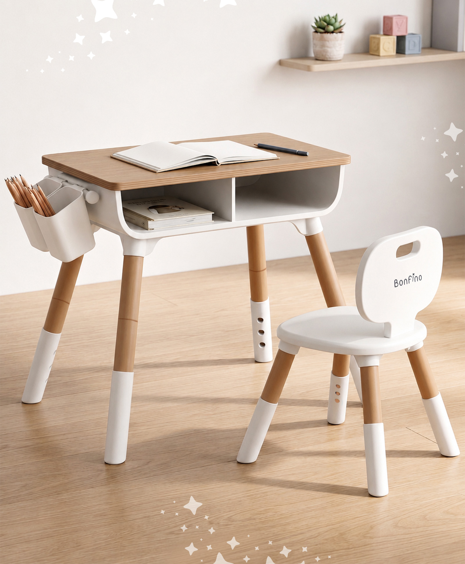 Bonfino Think Desk Multifunctional Study Table & Chair - Brown| Designed for kids of 37 Years| Study Art & Craft, Activity Table| Sturdy & Durable Material| Easy-Clean Surface| Tool Free Assembly-picture-28