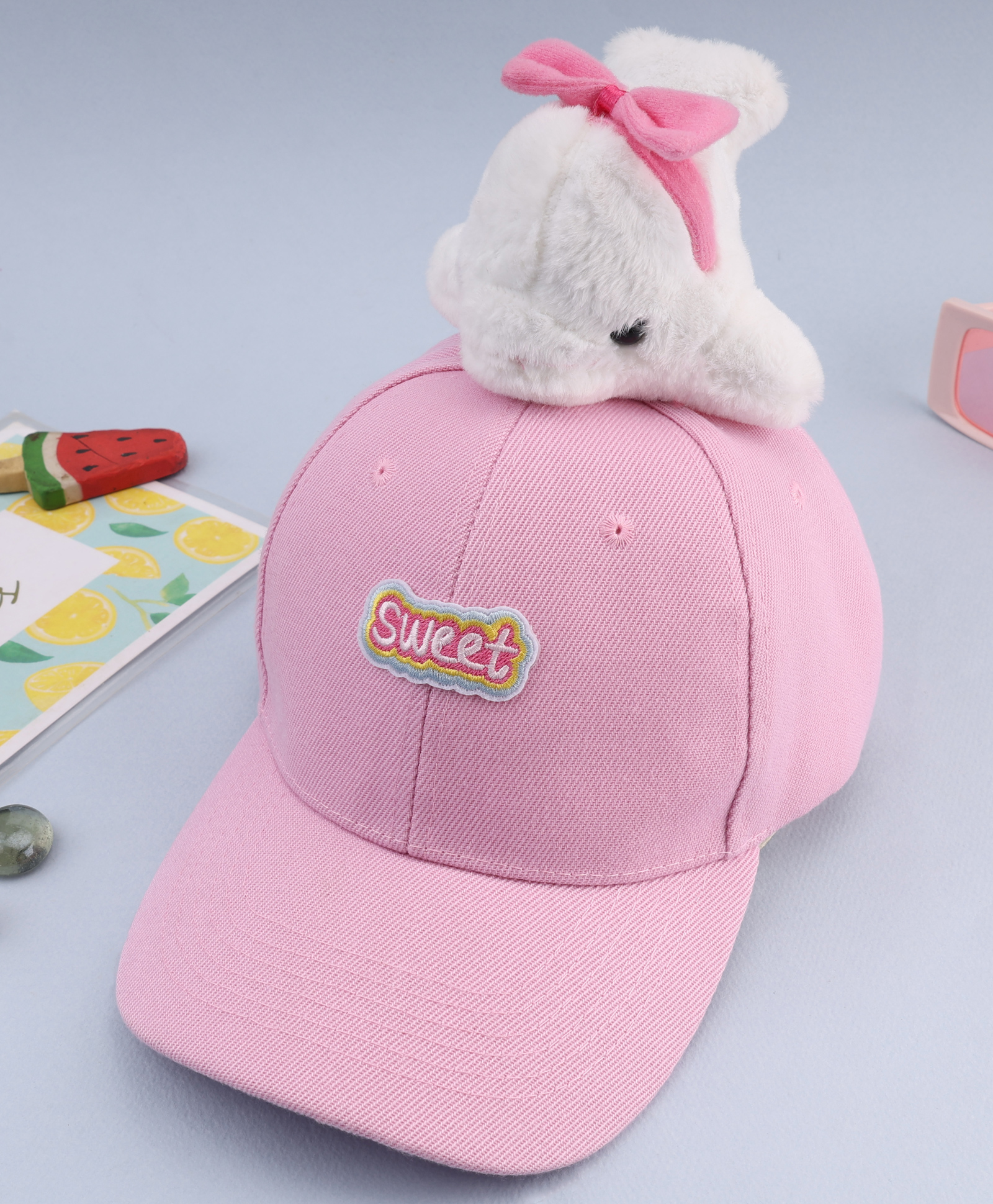 Babyhug Baseball Cap With Dolphin Applique Pink - Diameter 17 cm-picture-19