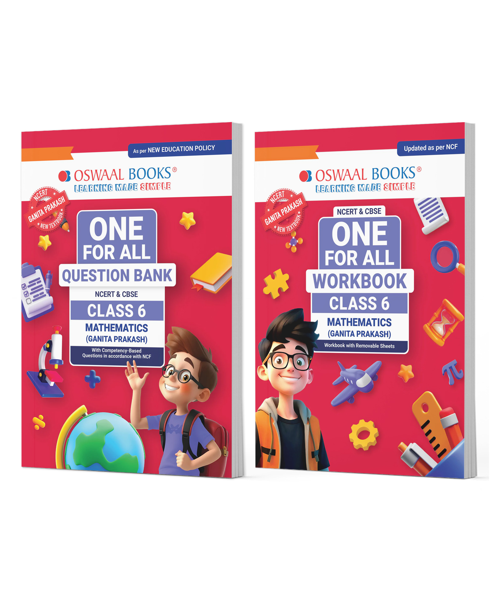 OSWAAL BOOKS One For All Question Bank + One For All Workbook (NCERT & CBSE) Class 6 Mathematics (Set of 2 Books) | For Latest Exam-image-30