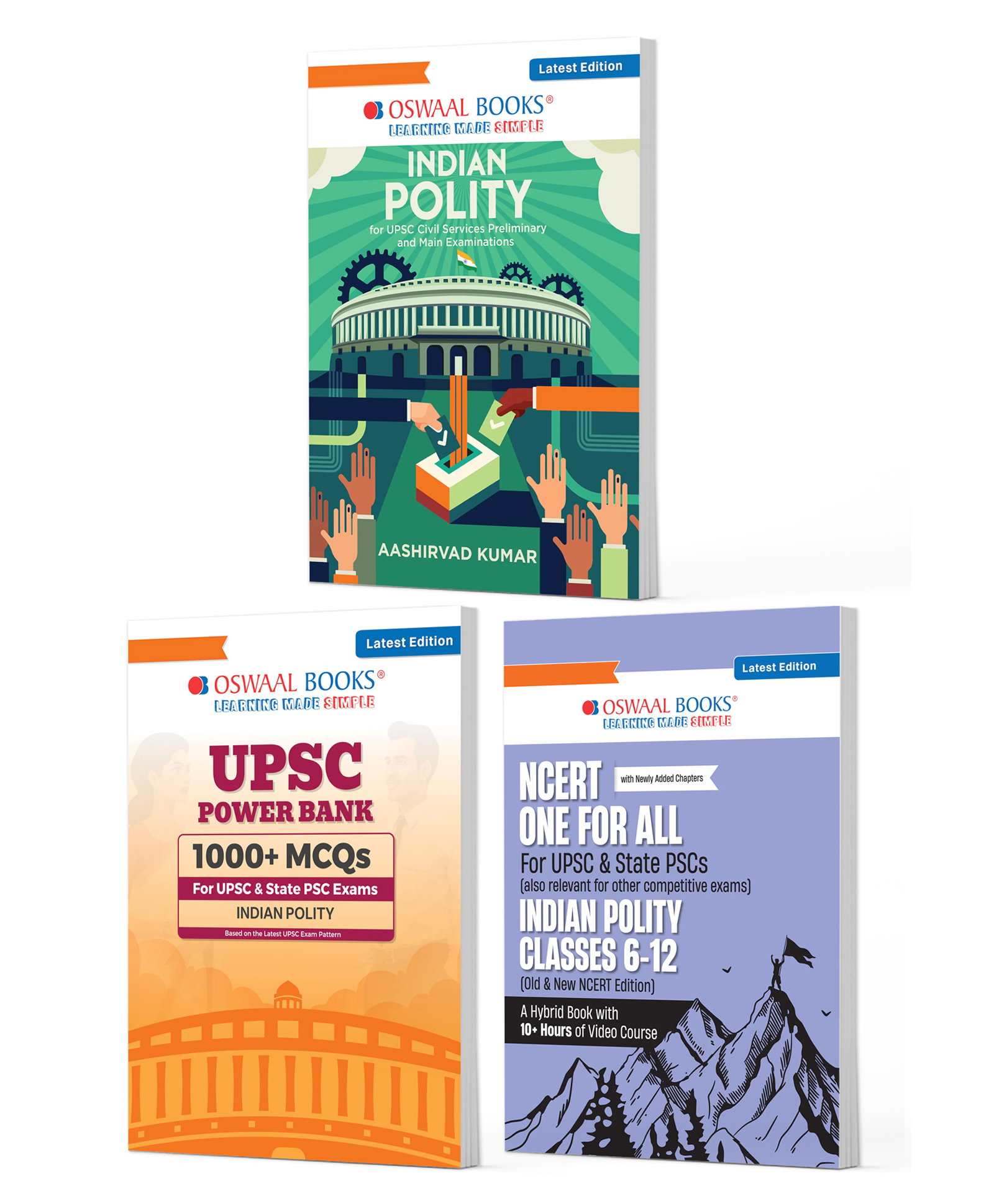 OSWAAL BOOKS UPSC Indian Polity Exam Pack 2026 (Set of 3 Books) | Indian Polity Guide + Power Bank 1000+ MCQs + NCERT One For All (Classes 6-12) | PYQs, 1500+ Practice Qs, Mind Maps, Summaries-picture-13