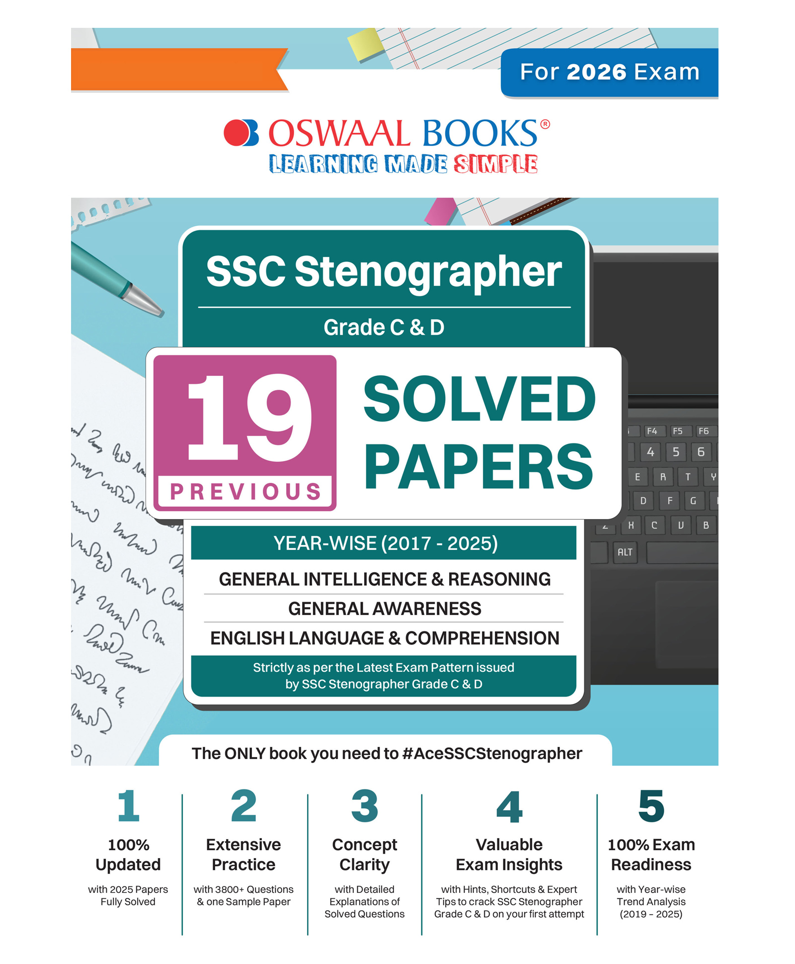 OSWAAL BOOKS SSC Staff Selection Commission Stenographer Grade C & D 19 Previous Years Solved Papers (2017 to 2025) (For 2026 Exam)-picture-18