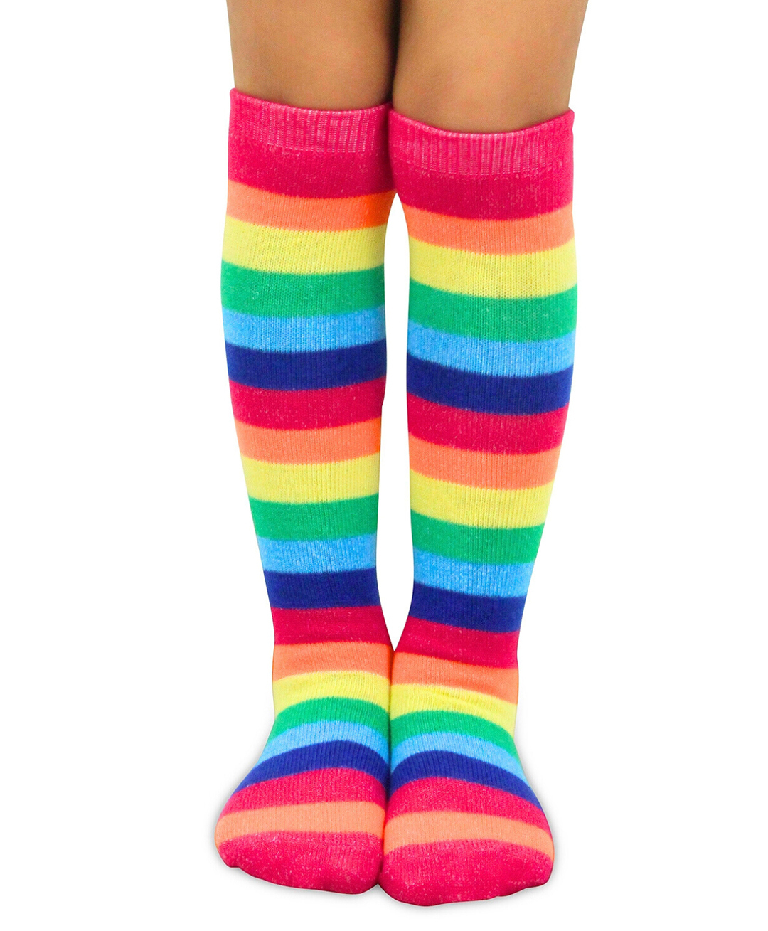 Neska Moda Cotton Elastane Striped Socks - Multi Colour-picture-12