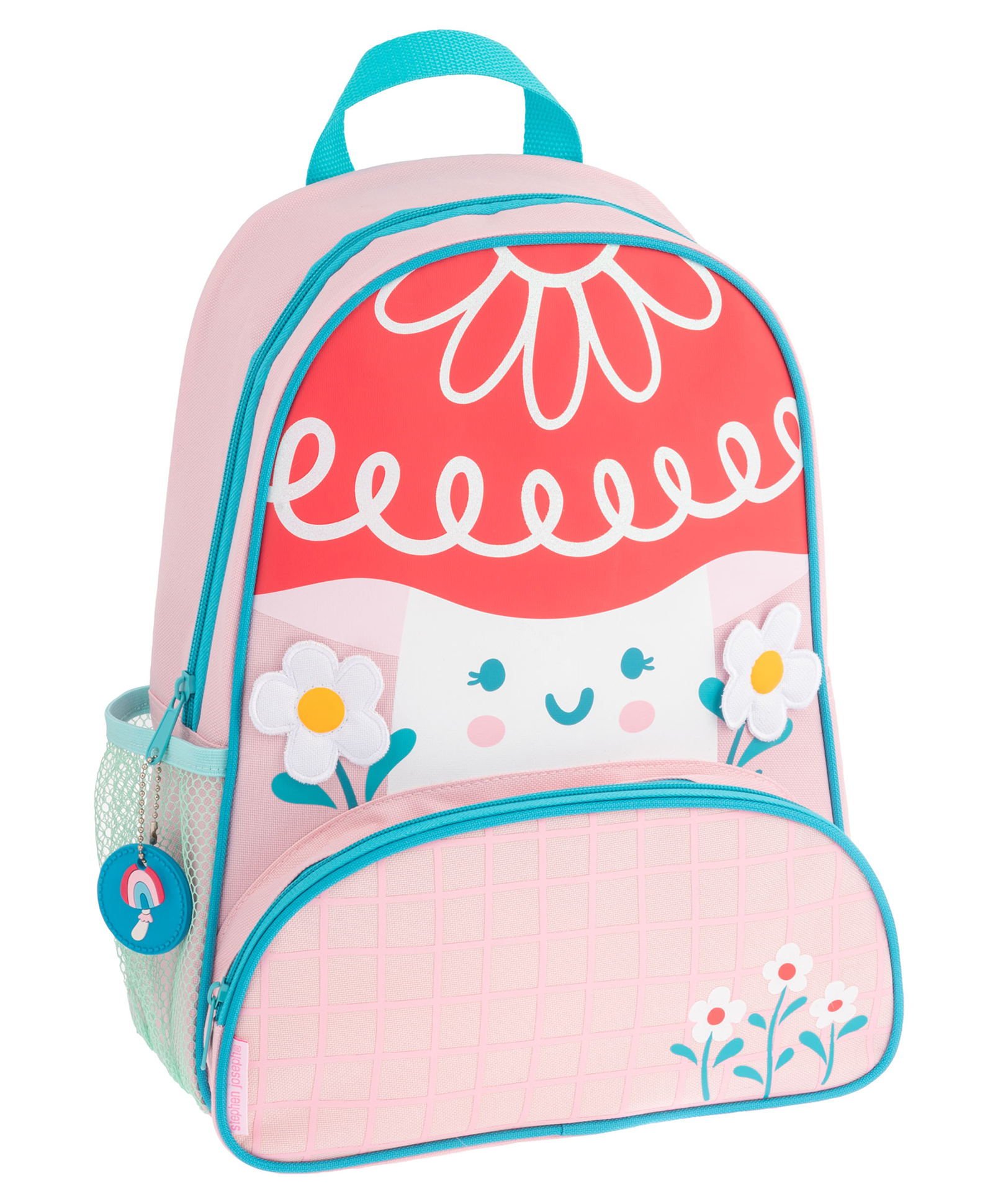 Stephen Joseph Sidekick Backpack Mushroom Colour Red Light Pink - Height 15 Inches-image-36